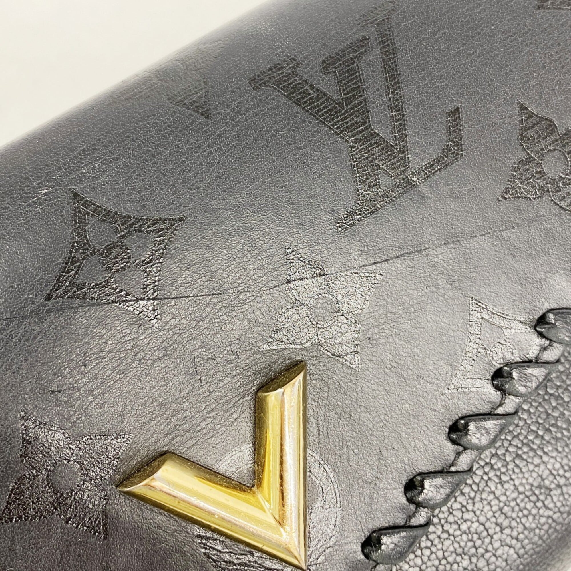 Louis Vuitton Noir Long Wallet (Bi-Fold) (Pre-Owned)
