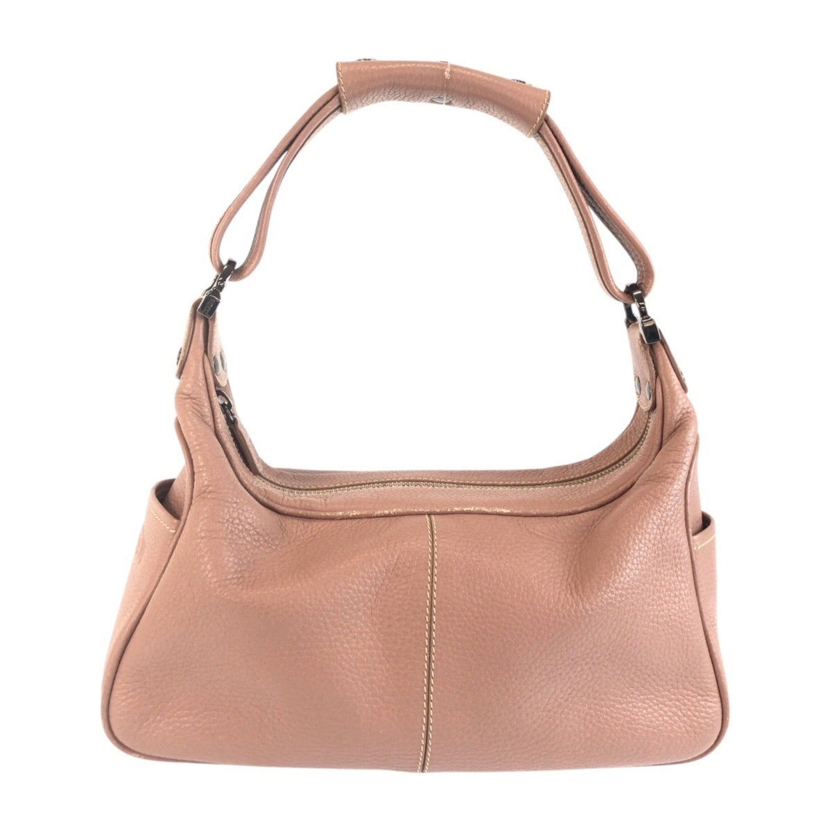 Tod's Dusty Pink Pink Leather Handbag Shoulder Bag (Pre-Owned)