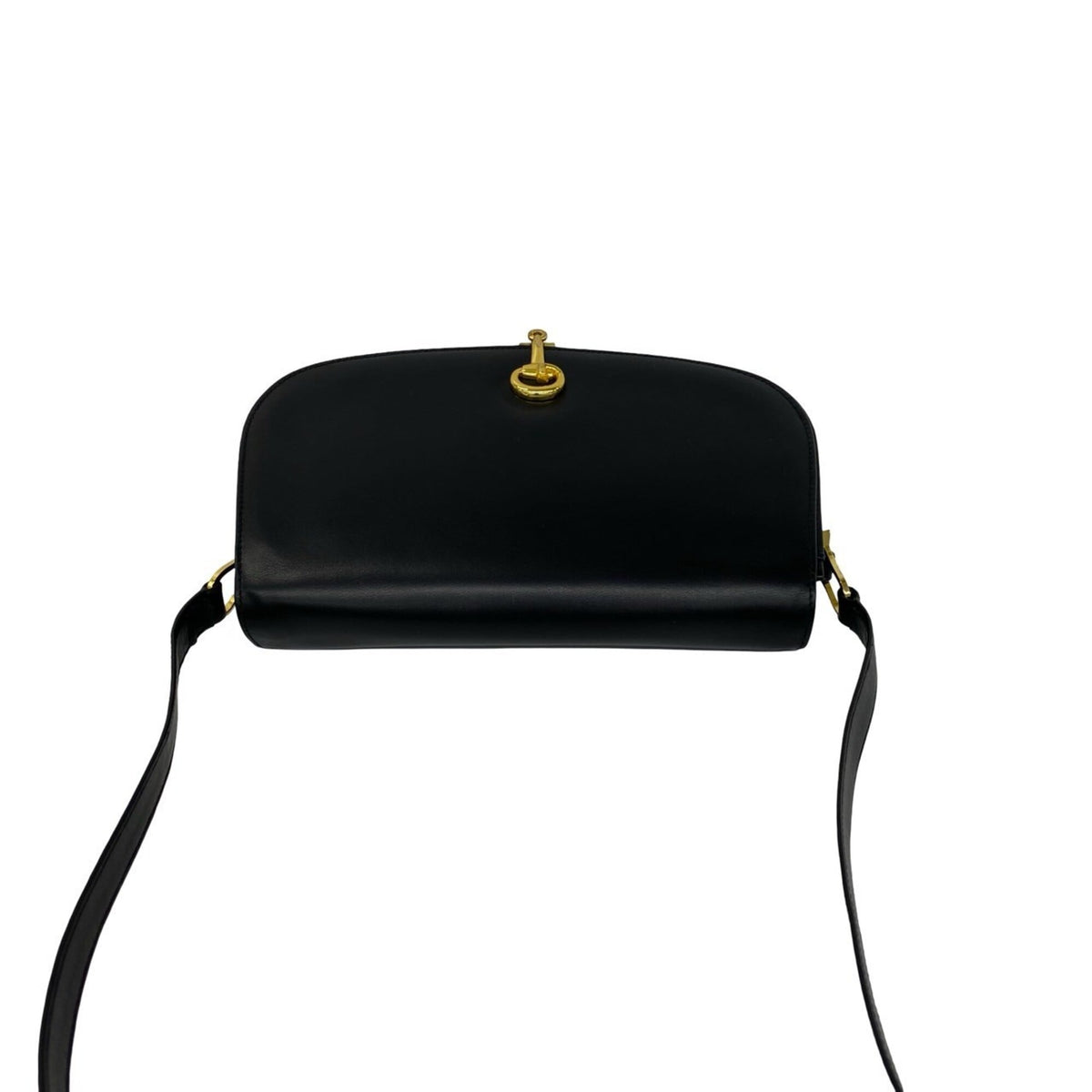 Gucci Black Leather Pochette Shoulder Bag (Pre-Owned)