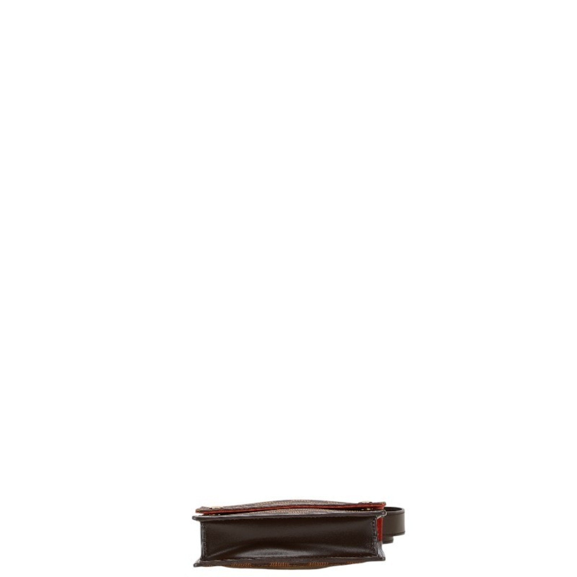 Louis Vuitton Brown Pvc Leather Shoulder Bag (Pre-Owned)
