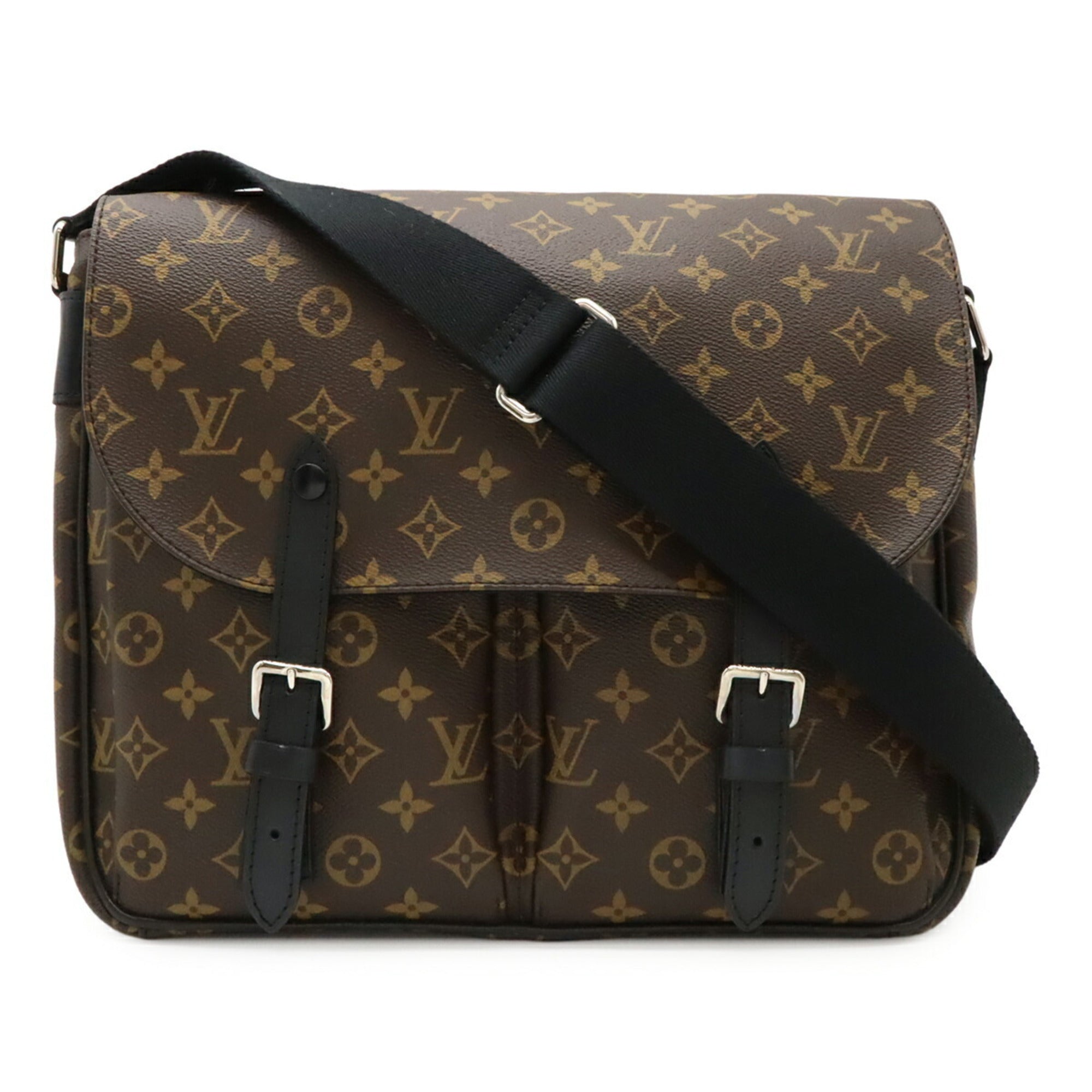Louis Vuitton Black Brown Monogram Monogram Macassar Monogram Shoulder Bag (Pre-Owned)