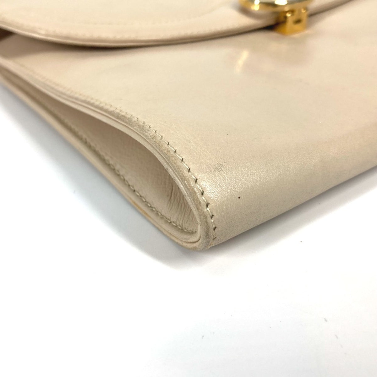 Celine Beige Leather Shoulder Bag (Pre-Owned)