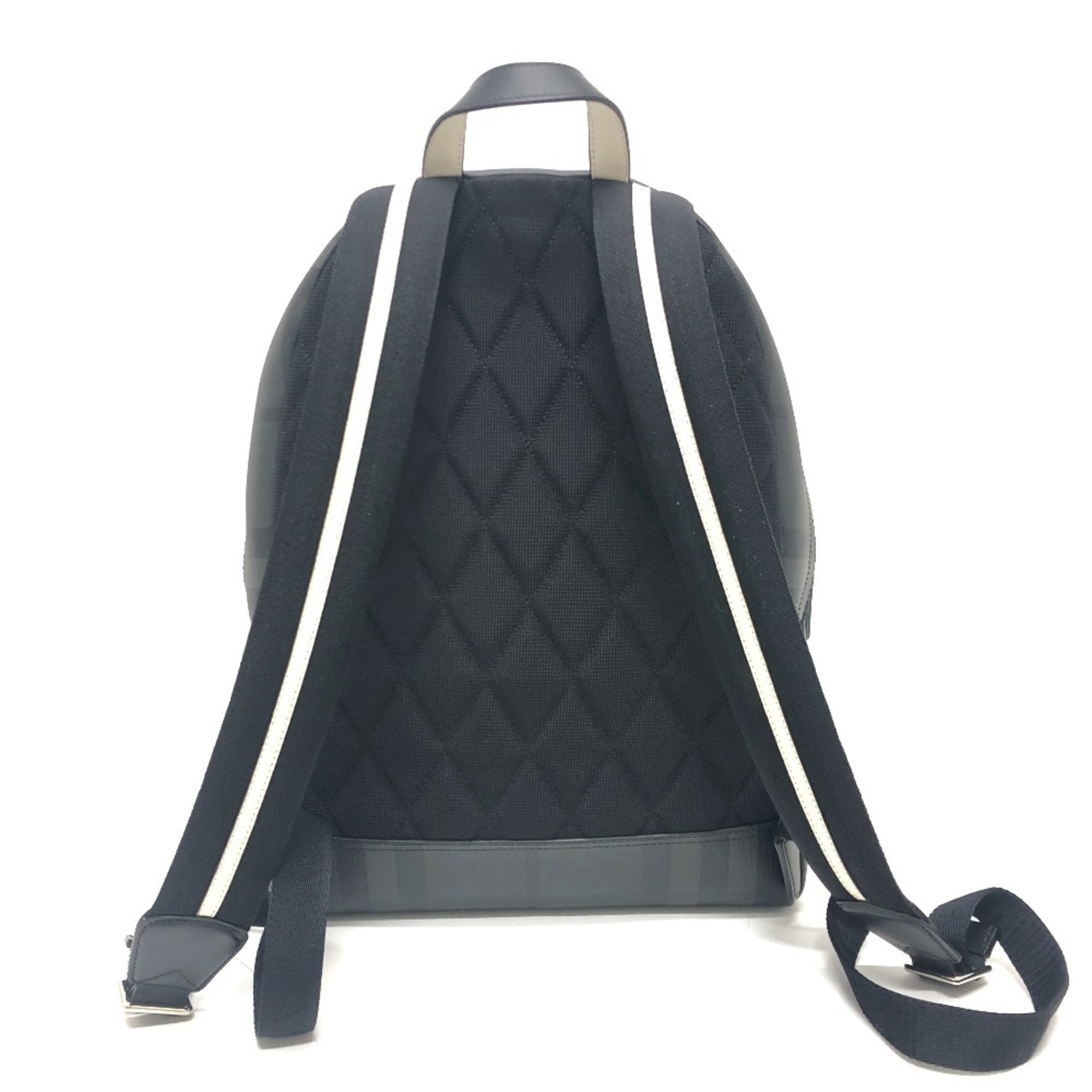 Burberry Gray Multi-Color Pvc Backpack (Pre-Owned)
