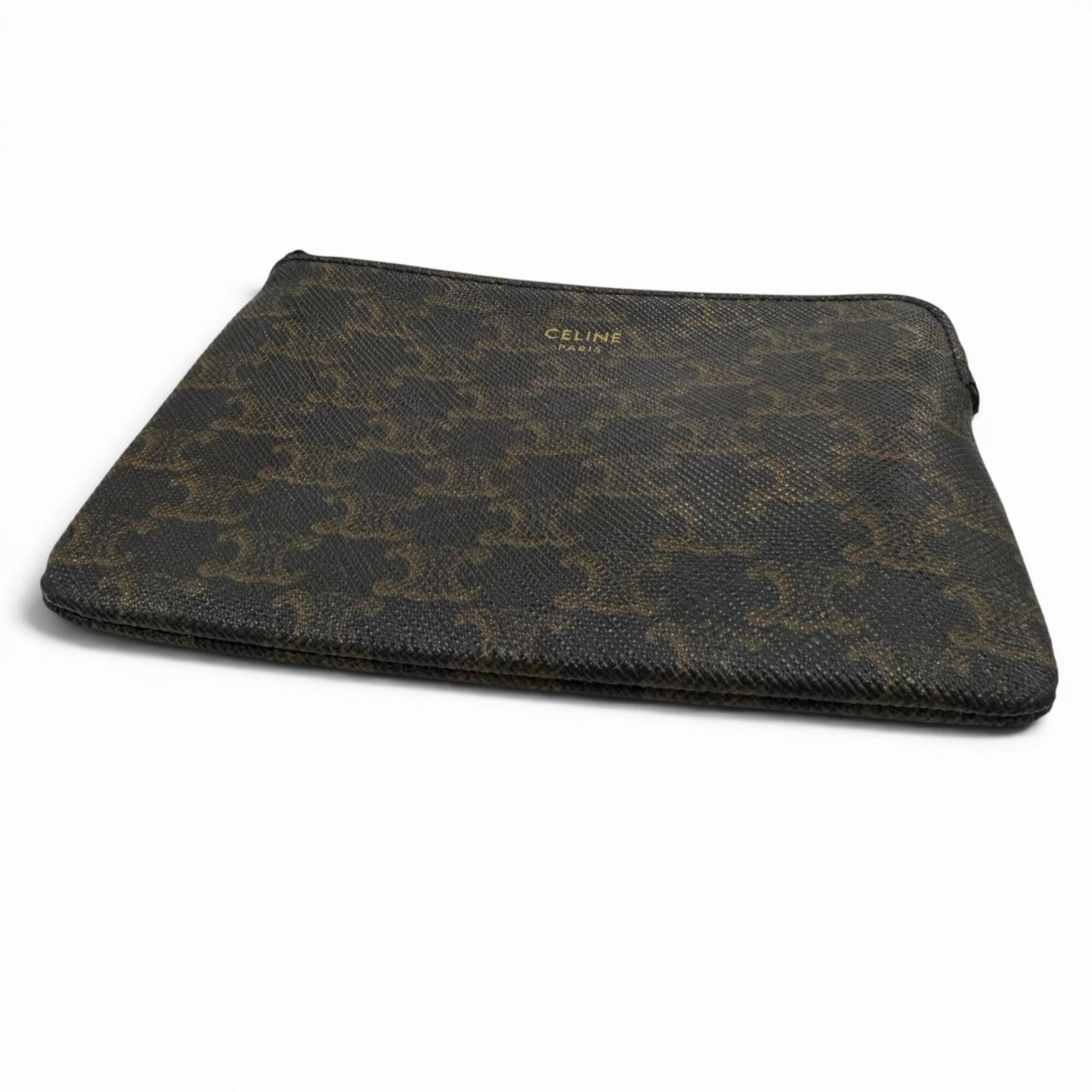 Celine Black Canvas Coin Purse/Coin Case (Pre-Owned)