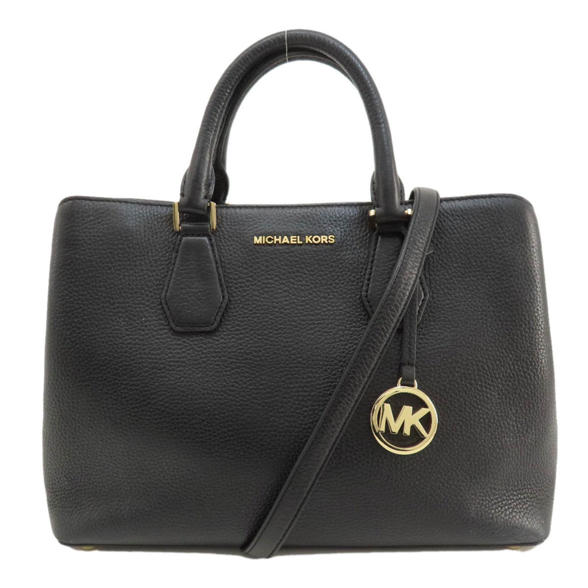 Michael Kors Black Leather Tote Bag (Pre-Owned)