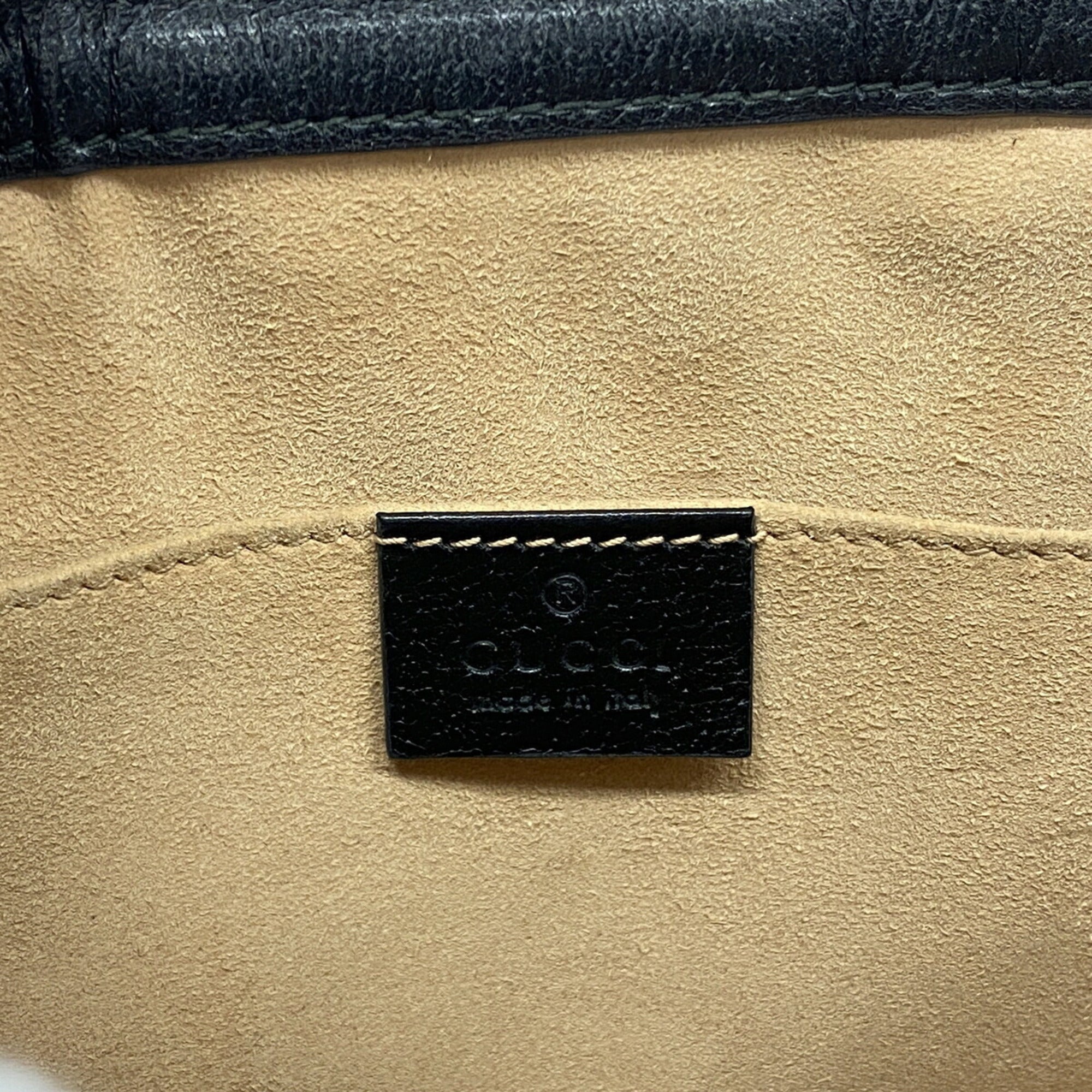 Gucci Black Leather Handbag (Pre-Owned)