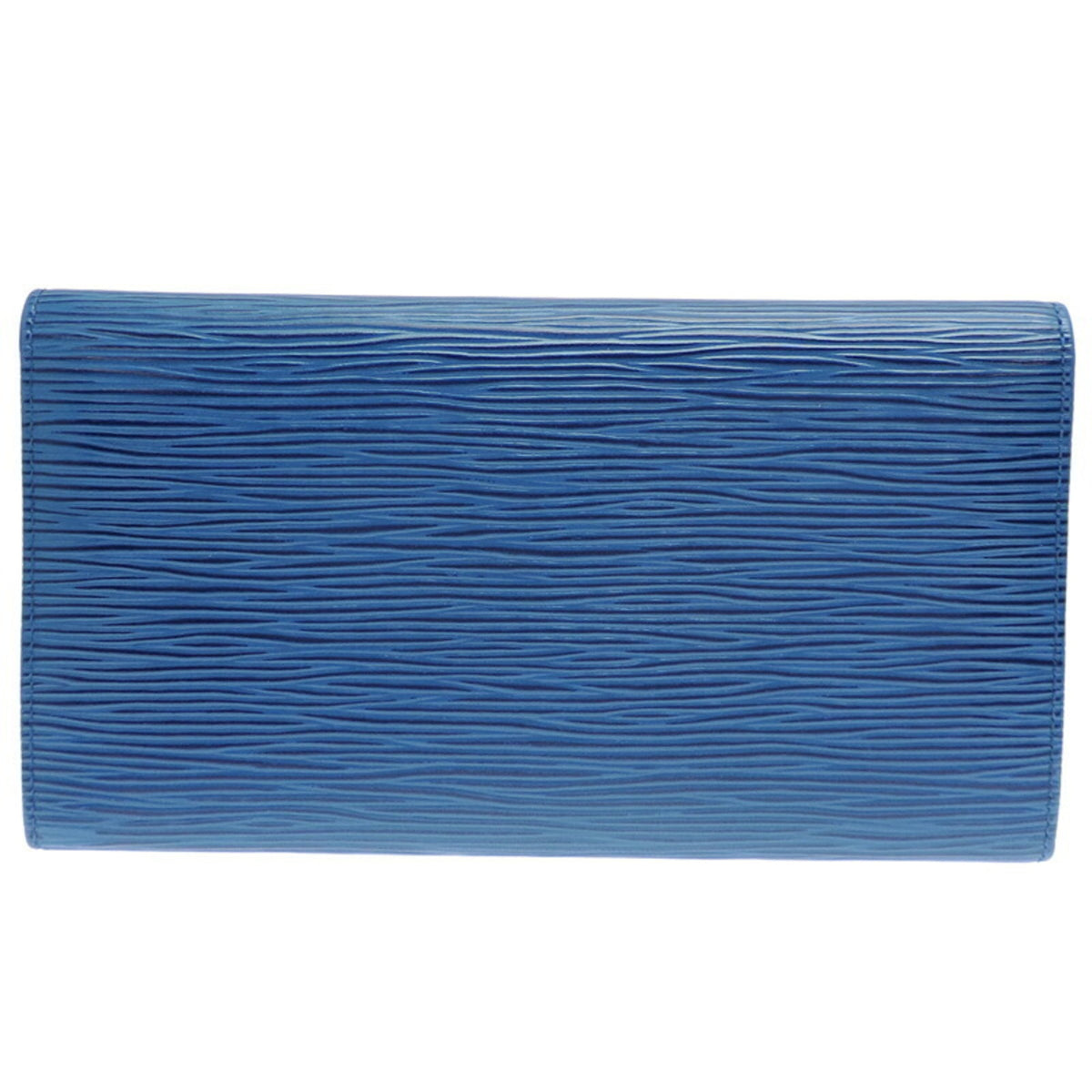 Louis Vuitton Blue Toledo Blue Epi Leather Long Wallet (Bi-Fold) (Pre-Owned)