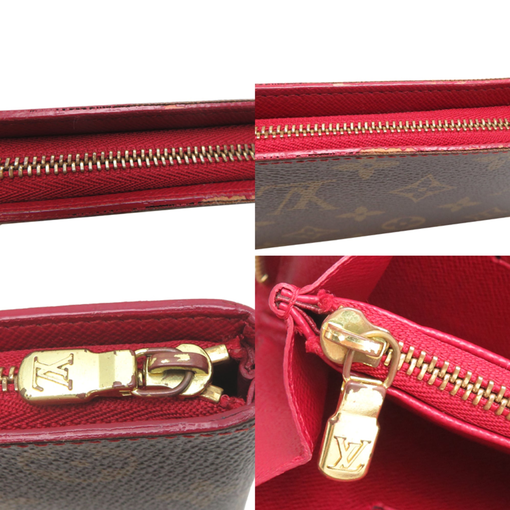 Louis Vuitton Brown Monogram Cherry Blossom Long Wallet (Bi-Fold) (Pre-Owned)
