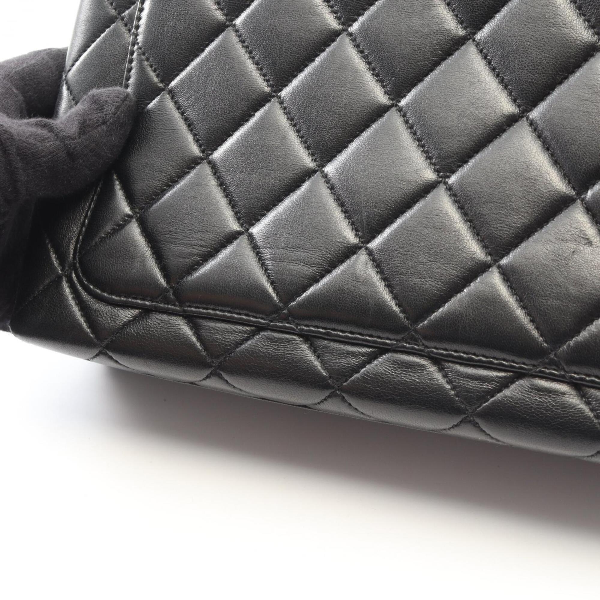 Chanel Black Leather Handbag (Pre-Owned)