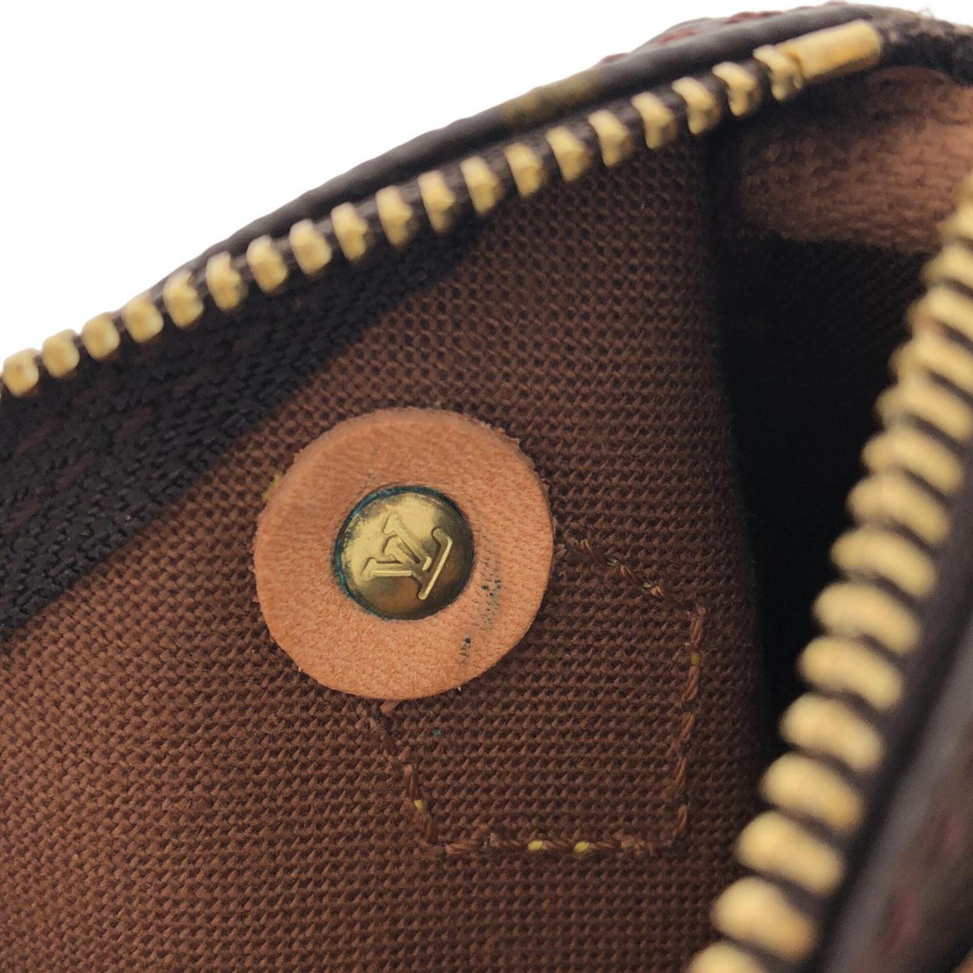 Louis Vuitton Monogram Mini Marron Coated Canvas Boston Bag Handbag (Pre-Owned)