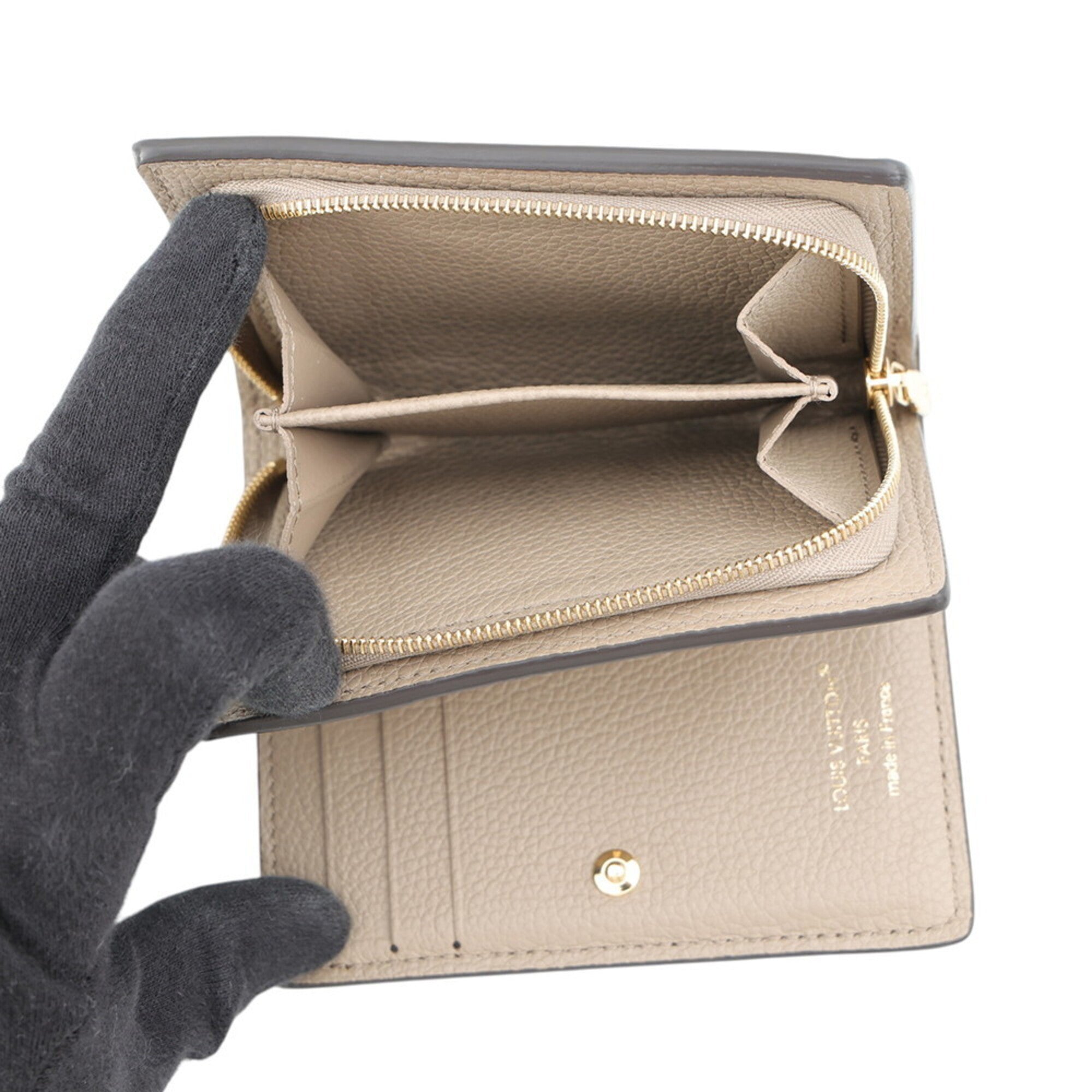Louis Vuitton Cream Tourterelle Monogram Empreinte Wallet (Bi-Fold) (Pre-Owned)