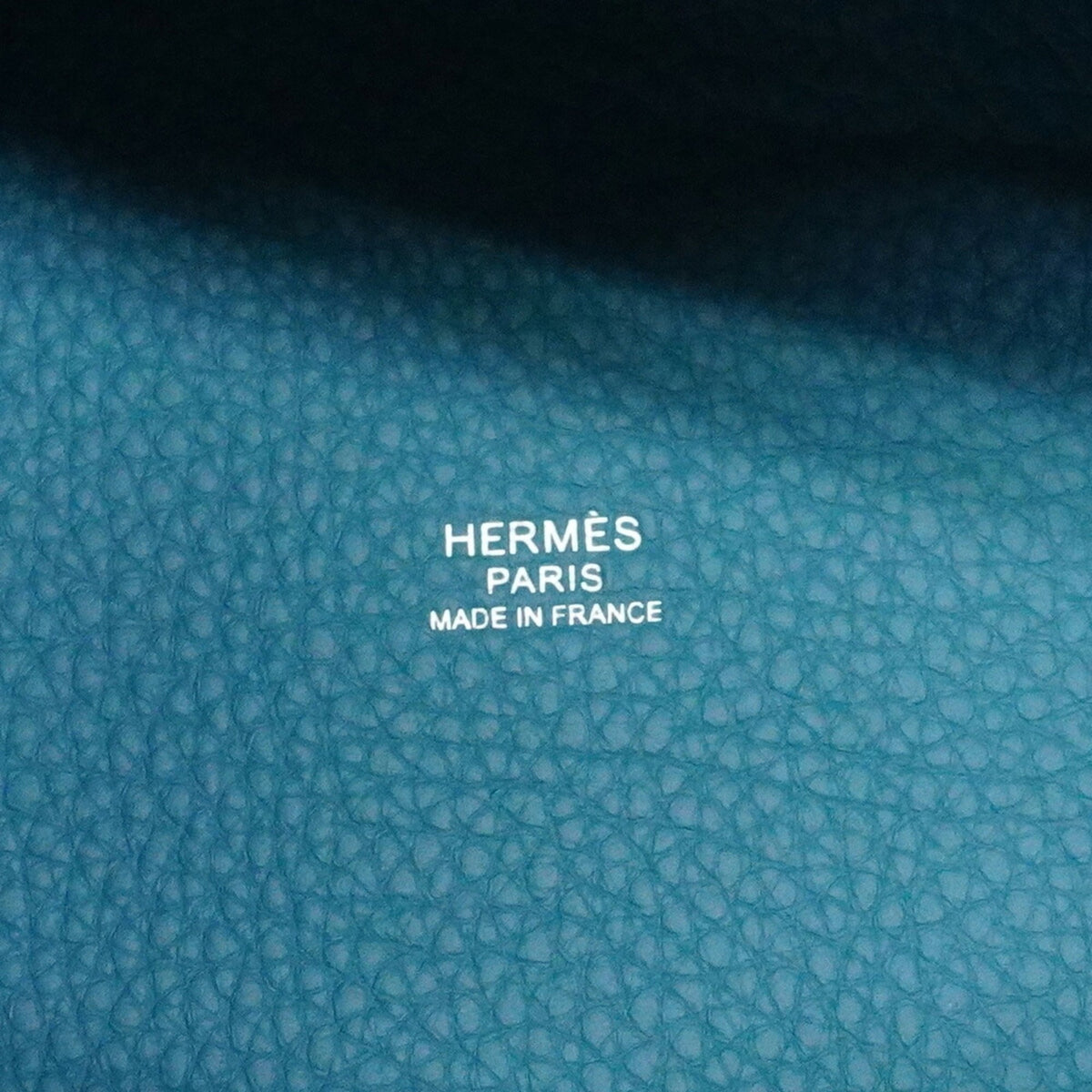 Hermes Blue Taurillon Clemence Leather Handbag (Pre-Owned)