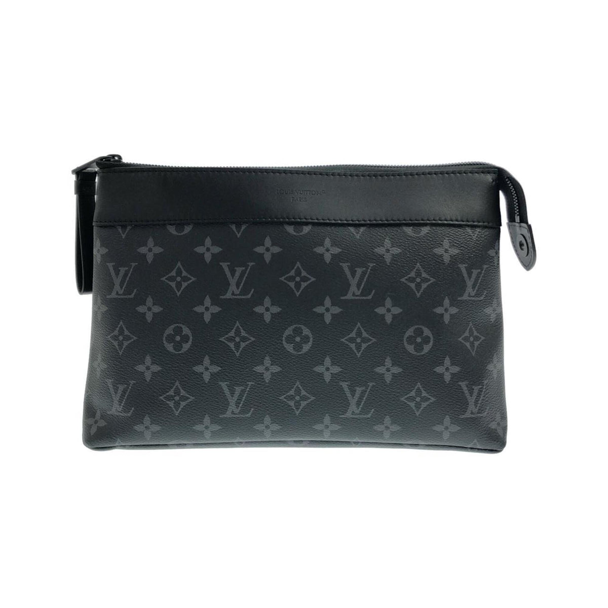 Louis Vuitton Black Coated Canvas Handbag Pochette (Pre-Owned)