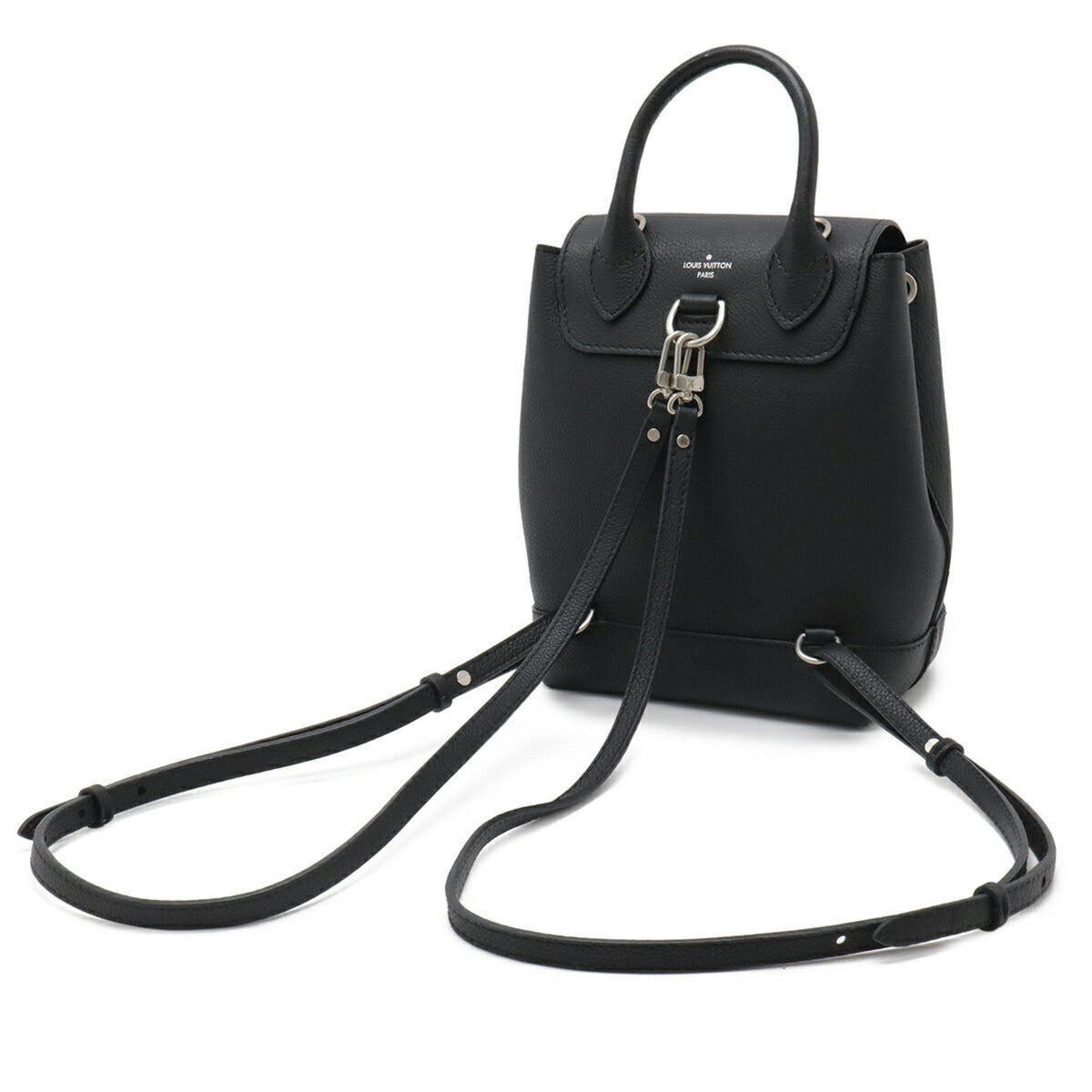 Louis Vuitton Black Noir Leather Backpack Handbag Shoulder Bag (Pre-Owned)