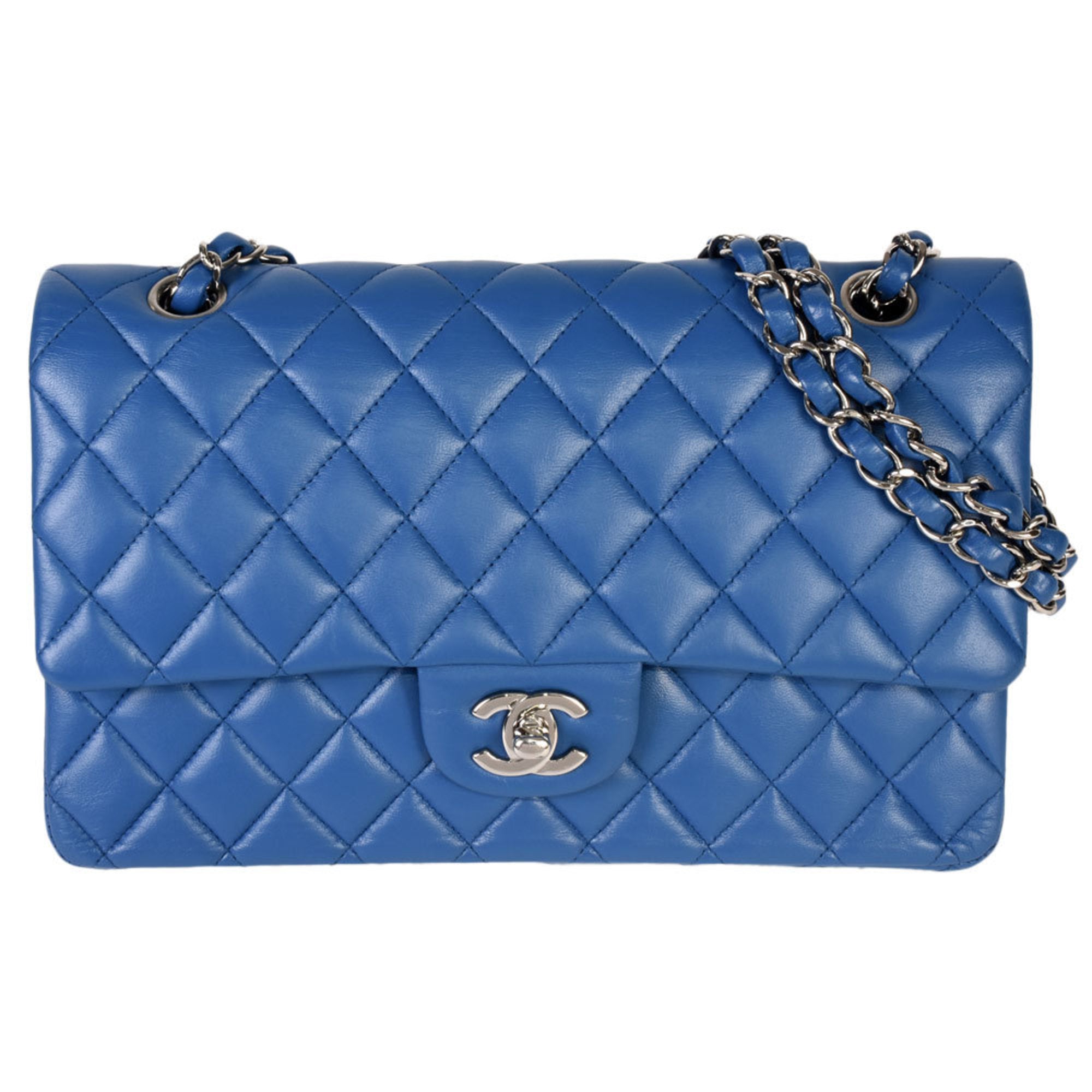 Chanel Blue Suede Shoulder Bag (Pre-Owned)