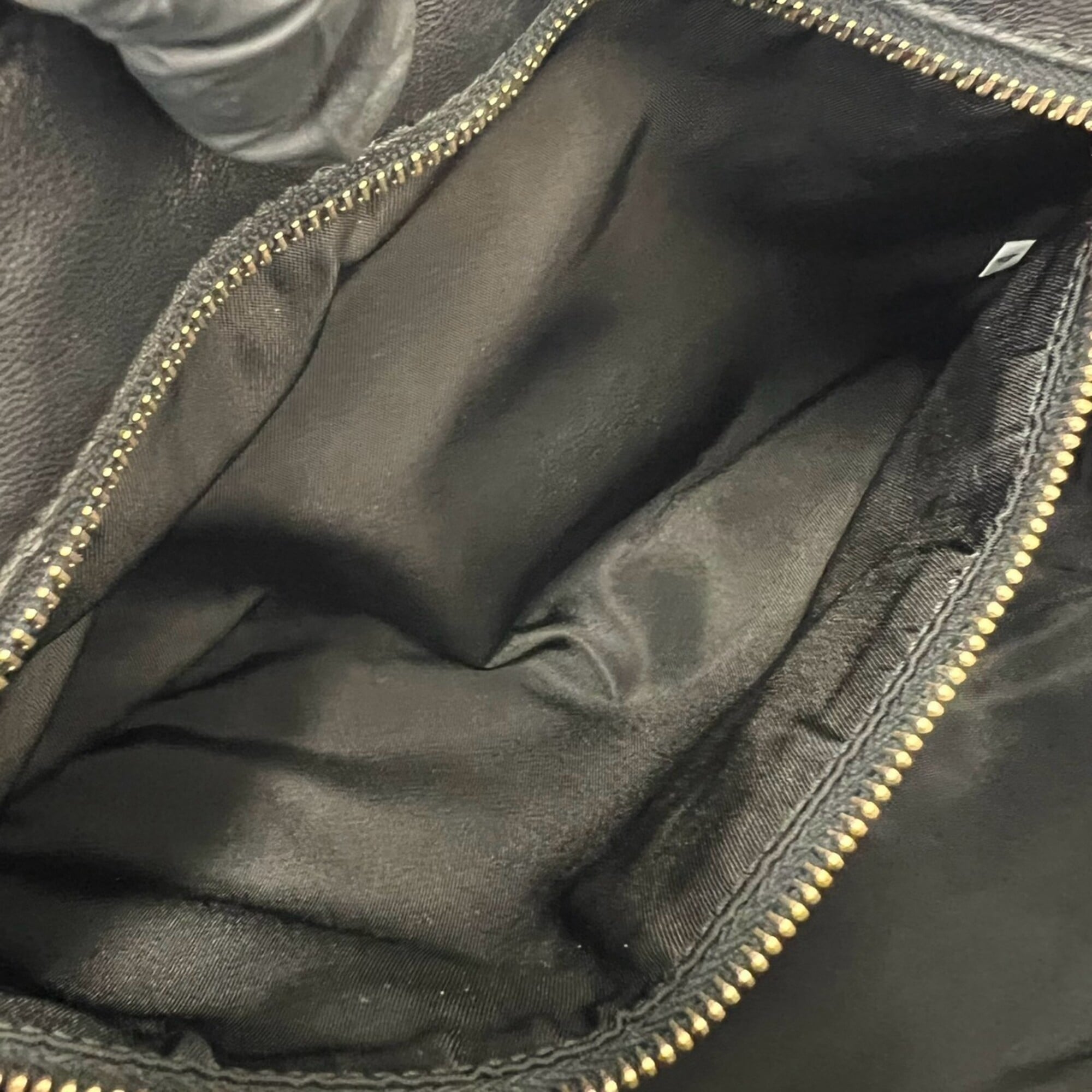 Prada Black Nylon Leather Handbag Shoulder Bag (Pre-Owned)