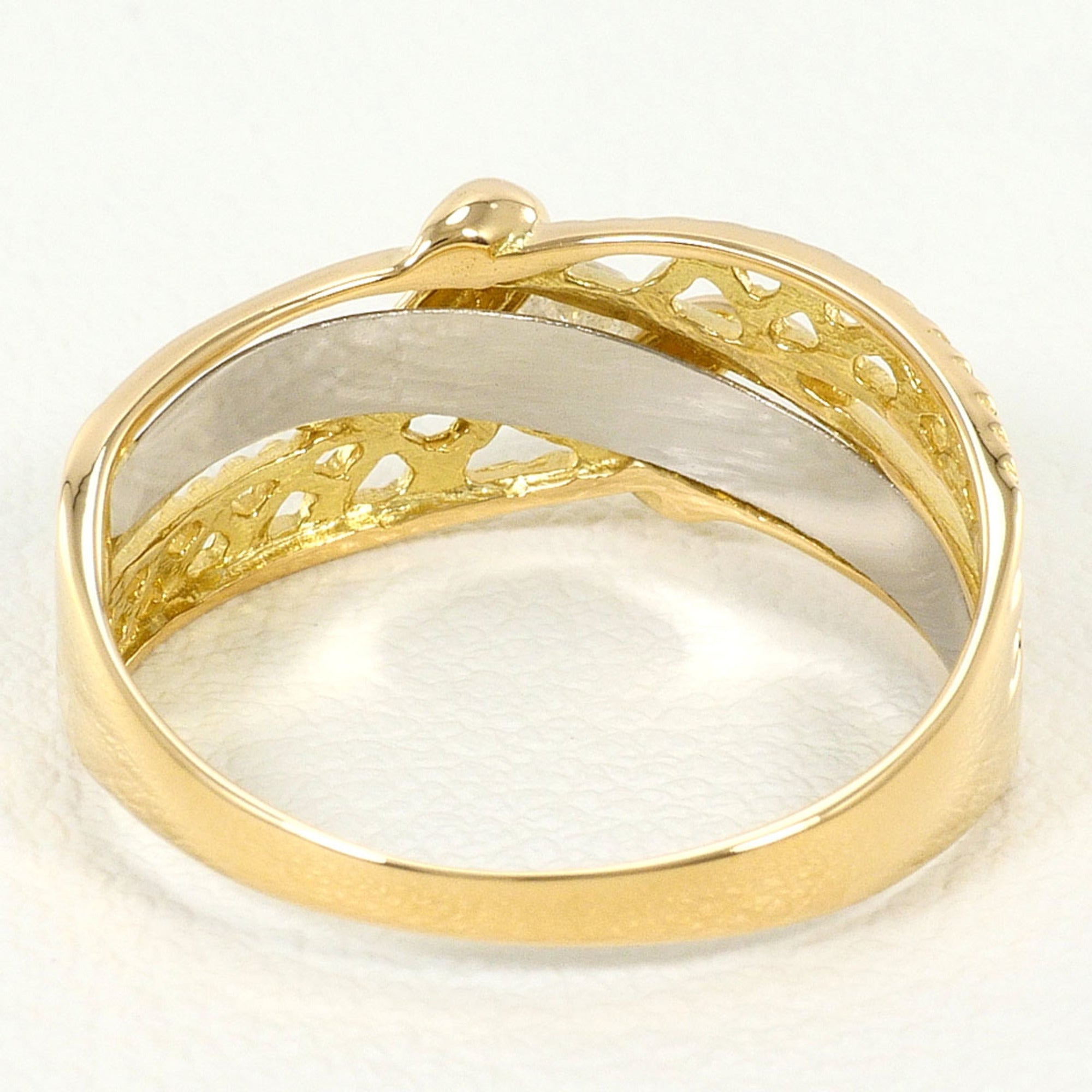 Unbranded Platinum Yellow Gold Yellow Gold (18K) Platinum 900 Band Ring (Pre-Owned)