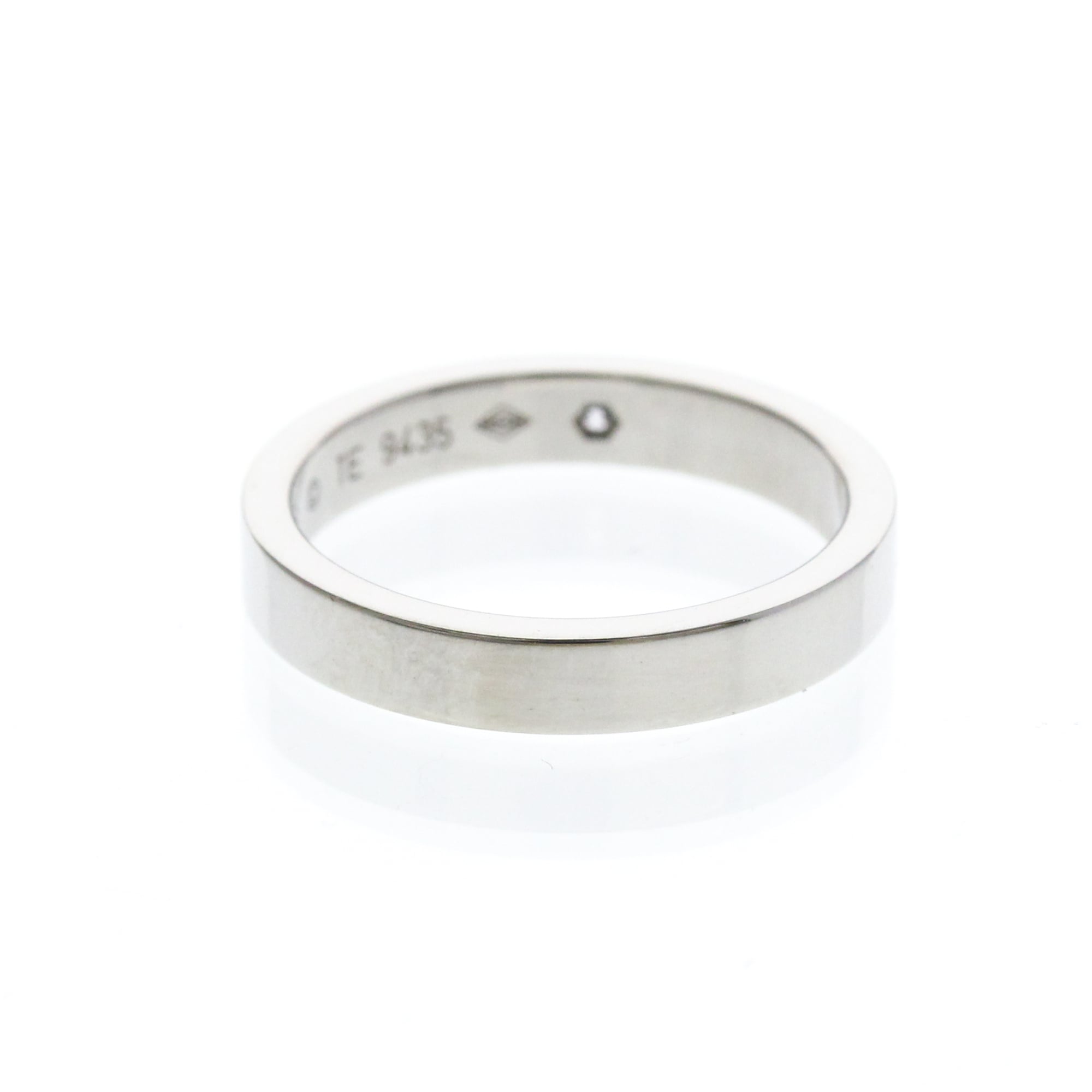 Cartier Band Ring Platinum / Diamond Silver Platinum Ring Jewelry (Pre-Owned)