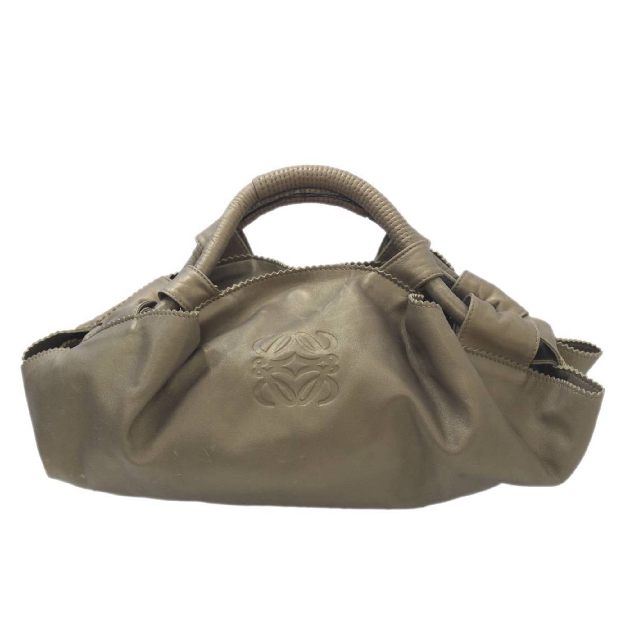 Loewe Gold Leather Handbag (Pre-Owned)