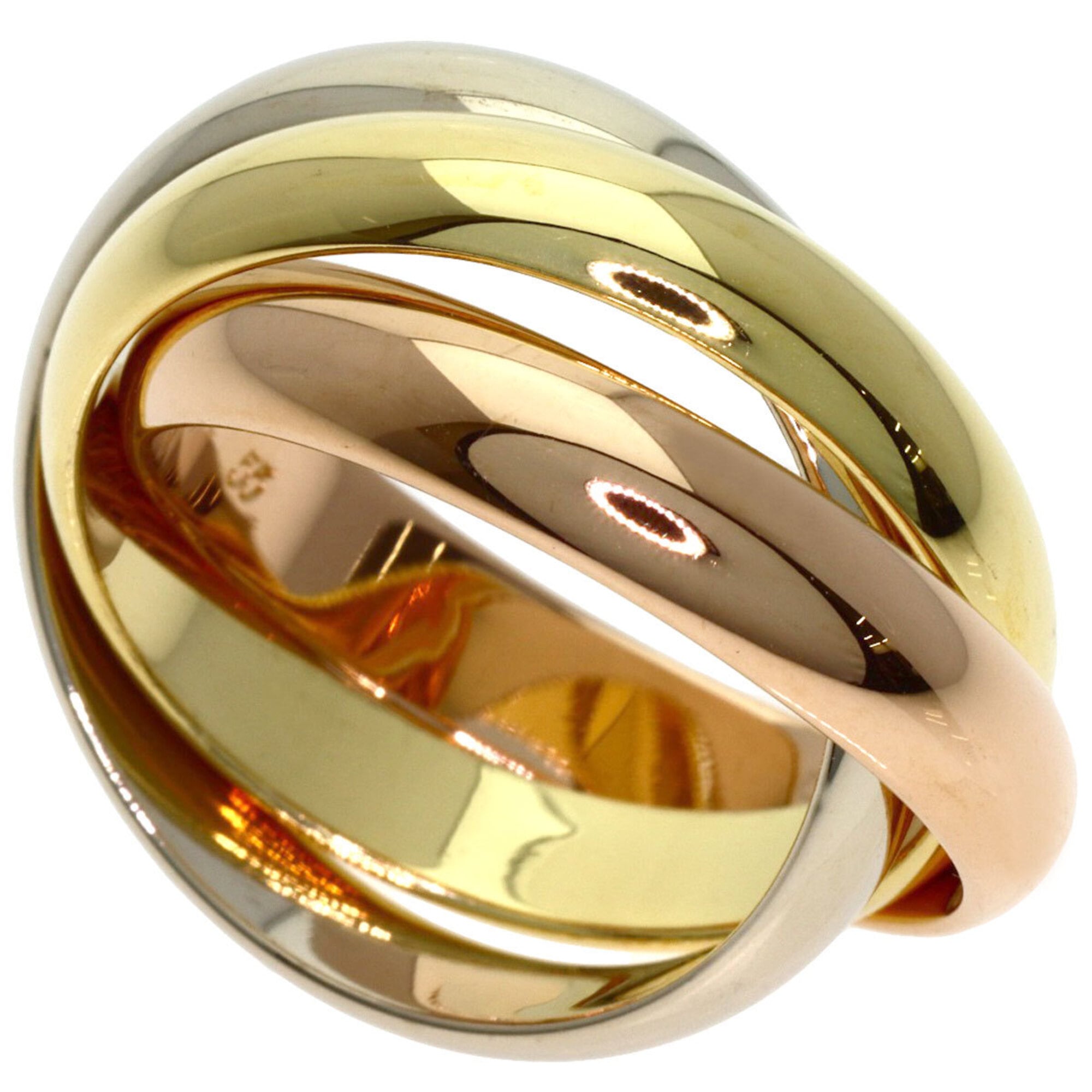 Cartier Trinity Yellow Gold (18K) Pink Gold (18K) White Gold (18K) Band Ring (Pre-Owned)