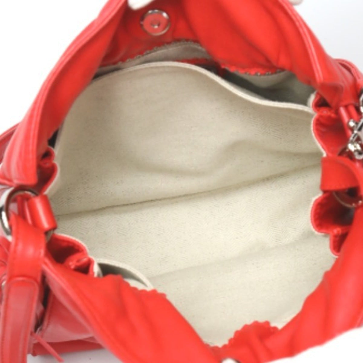 Loewe Red Color Leather Shoulder Bag (Pre-Owned)