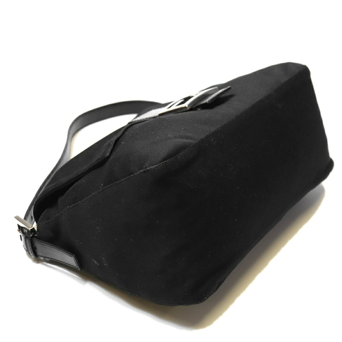Fendi Black Cotton Jersey Shoulder Bag (Pre-Owned)