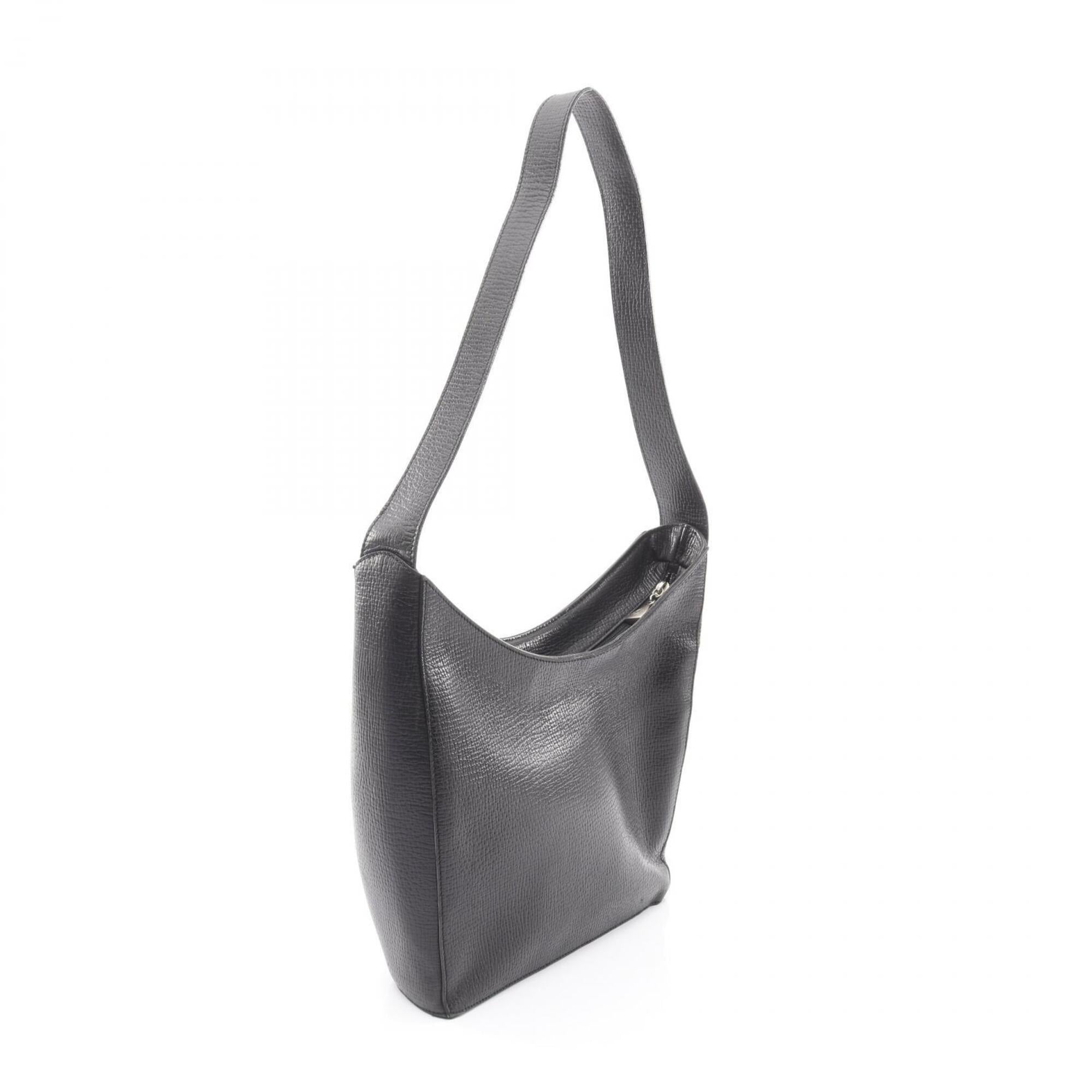 Loewe Black Leather Handbag Shoulder Bag (Pre-Owned)
