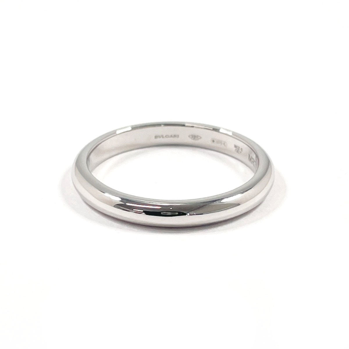 Bvlgari Silver Platinum 950 Wedding Ring (Pre-Owned)