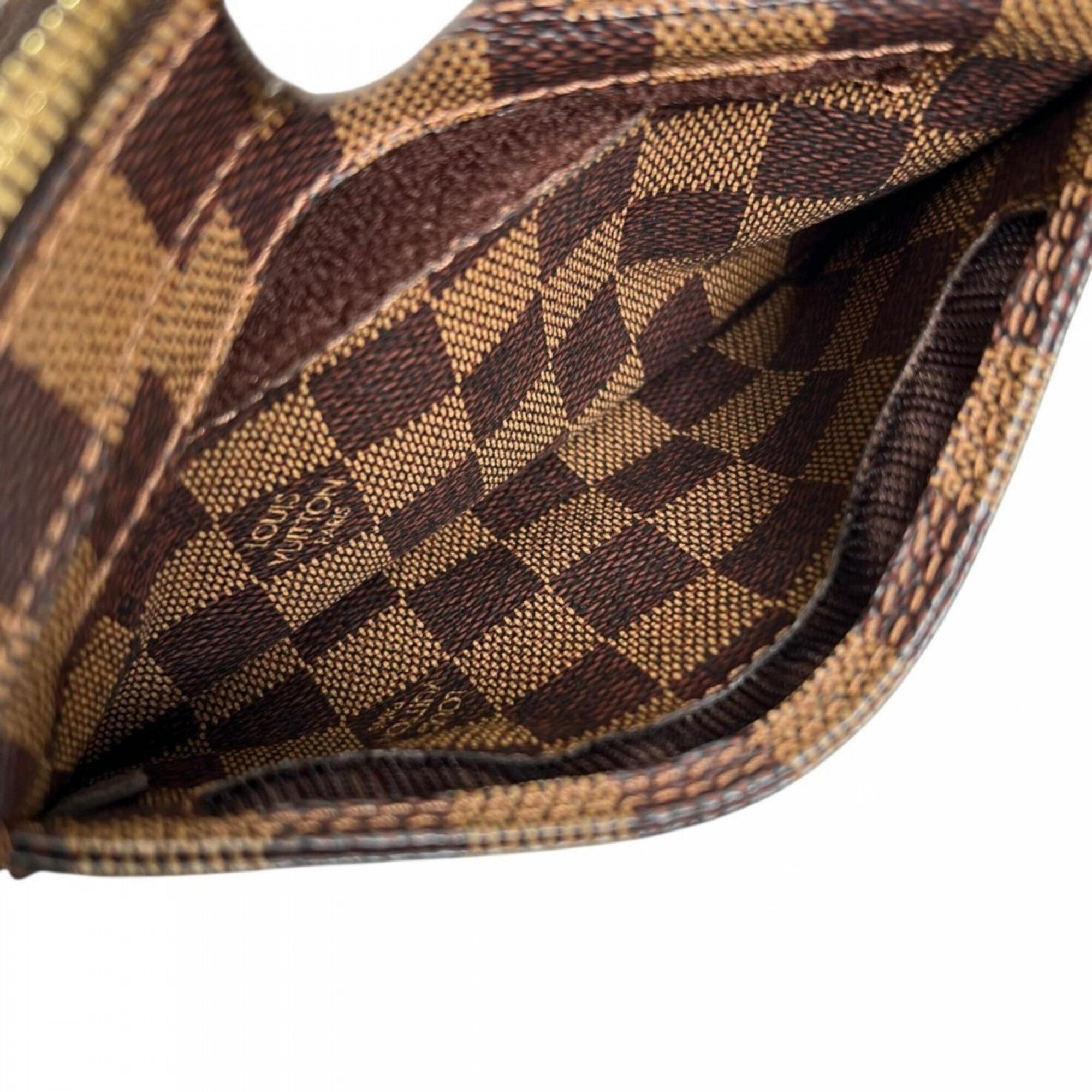 Louis Vuitton Brown White Damier Canvas Sling Bag (Pre-Owned)