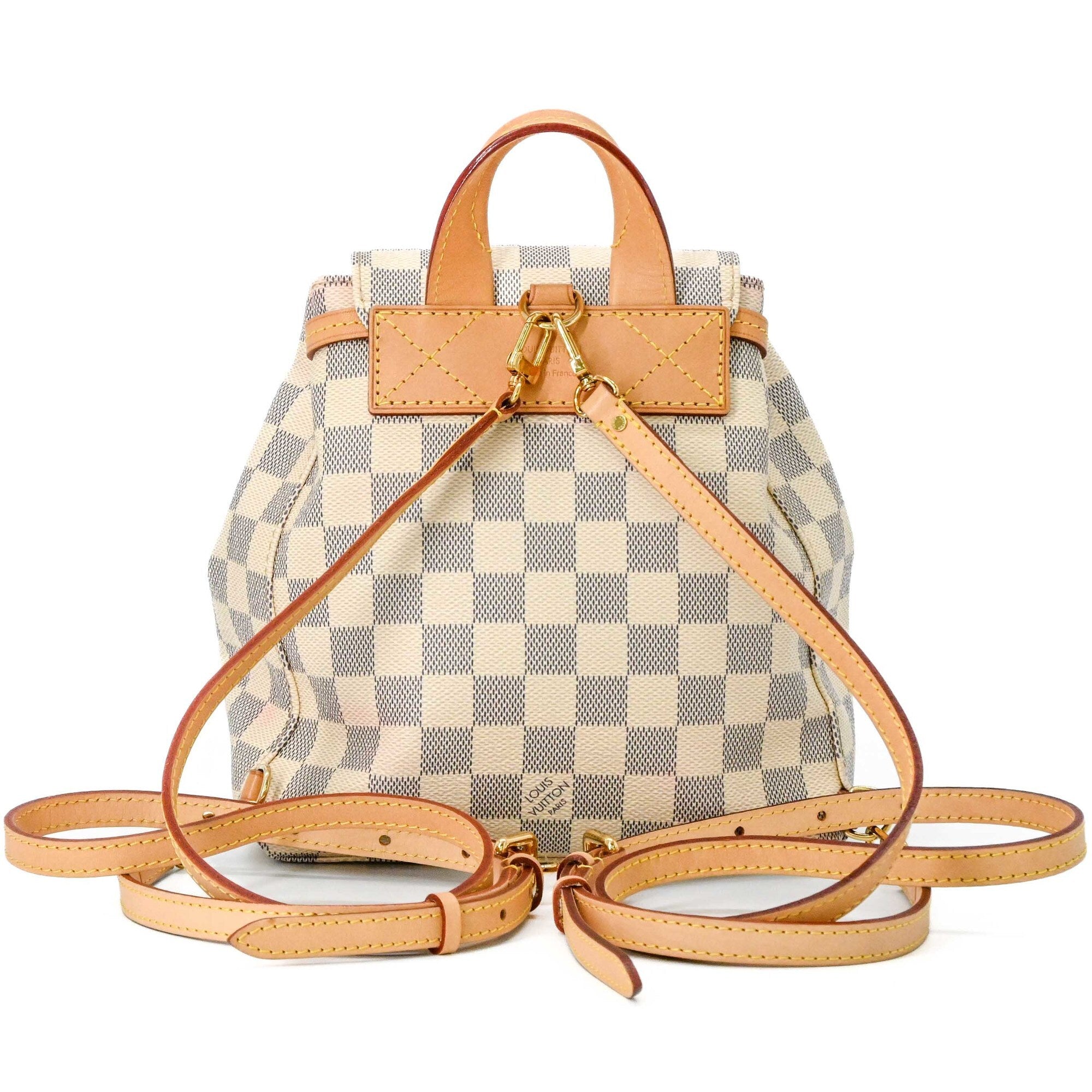 Louis Vuitton Damier Azur White Damier Azur Backpack (Pre-Owned)