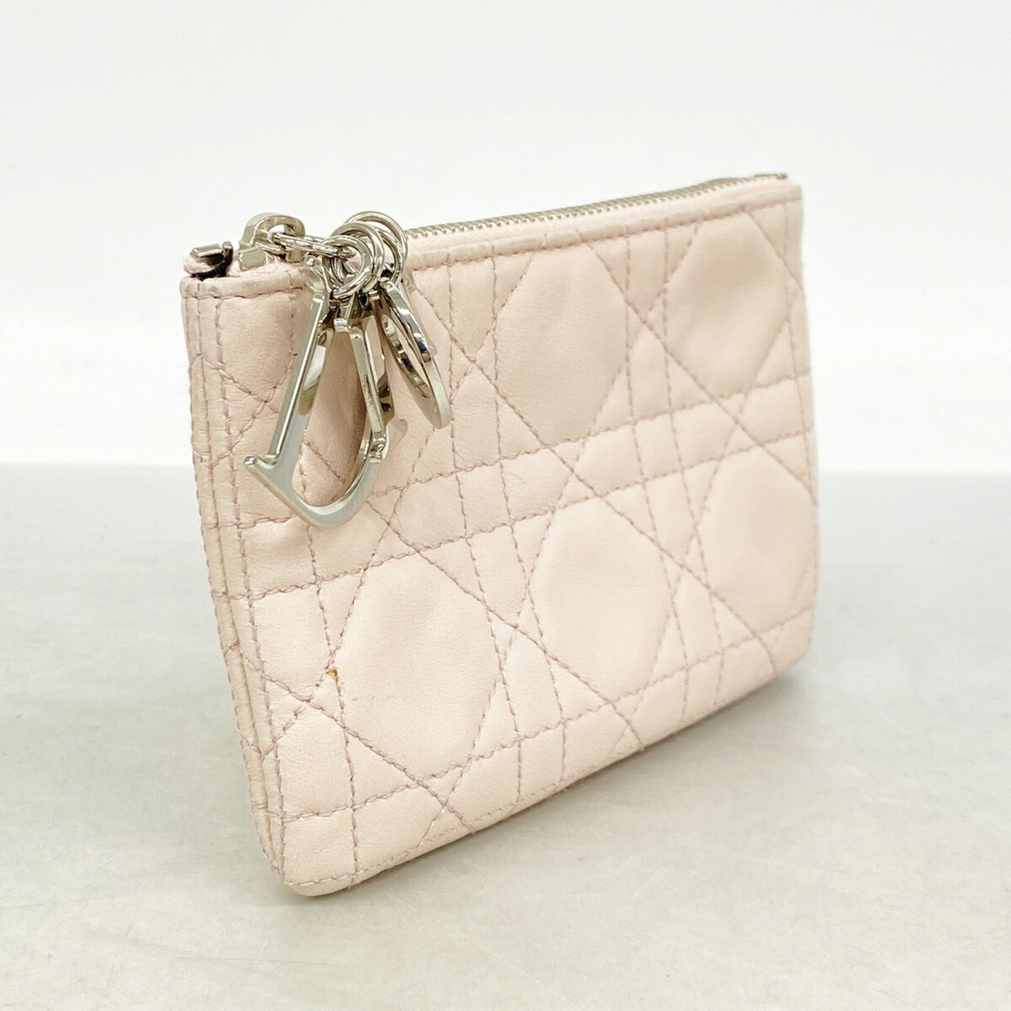 Christian Dior Pink Leather Pouch (Pre-Owned)