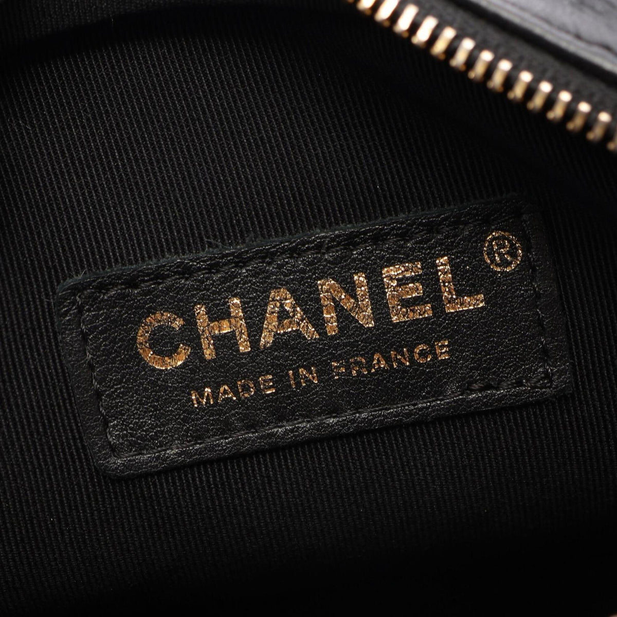Chanel Black Leather Handbag Shoulder Bag (Pre-Owned)