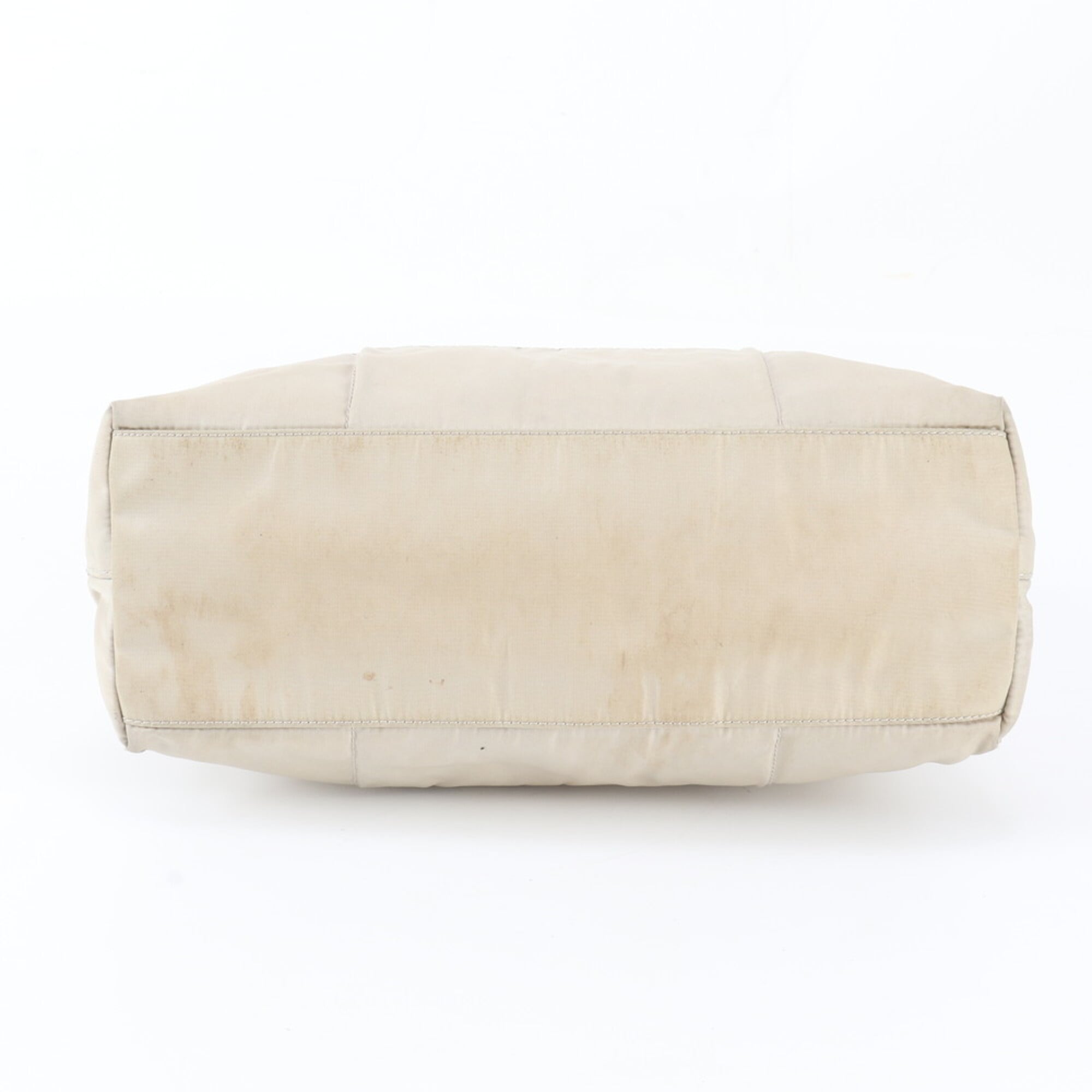 Prada Light Beige Tessuto Handbag Shoulder Bag (Pre-Owned)