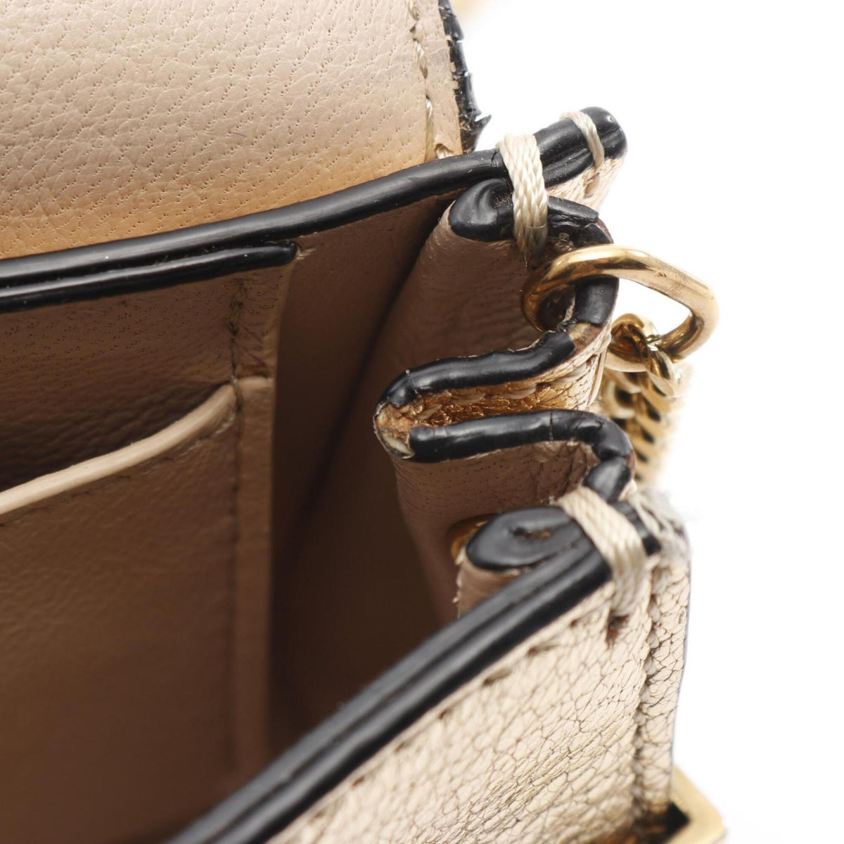 Chloé Leather Handbag Shoulder Bag (Pre-Owned)
