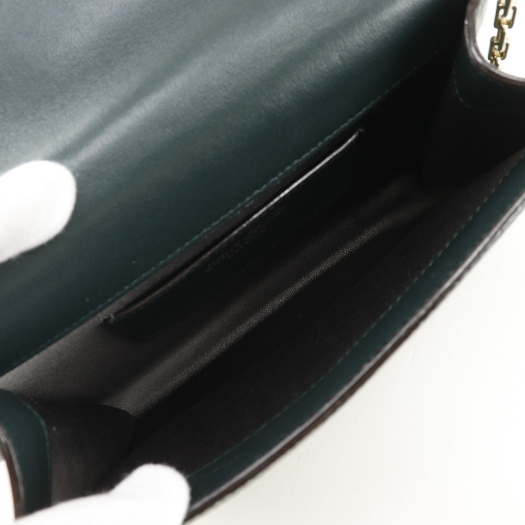 Jimmy Choo Green Leather Shoulder Bag (Pre-Owned)