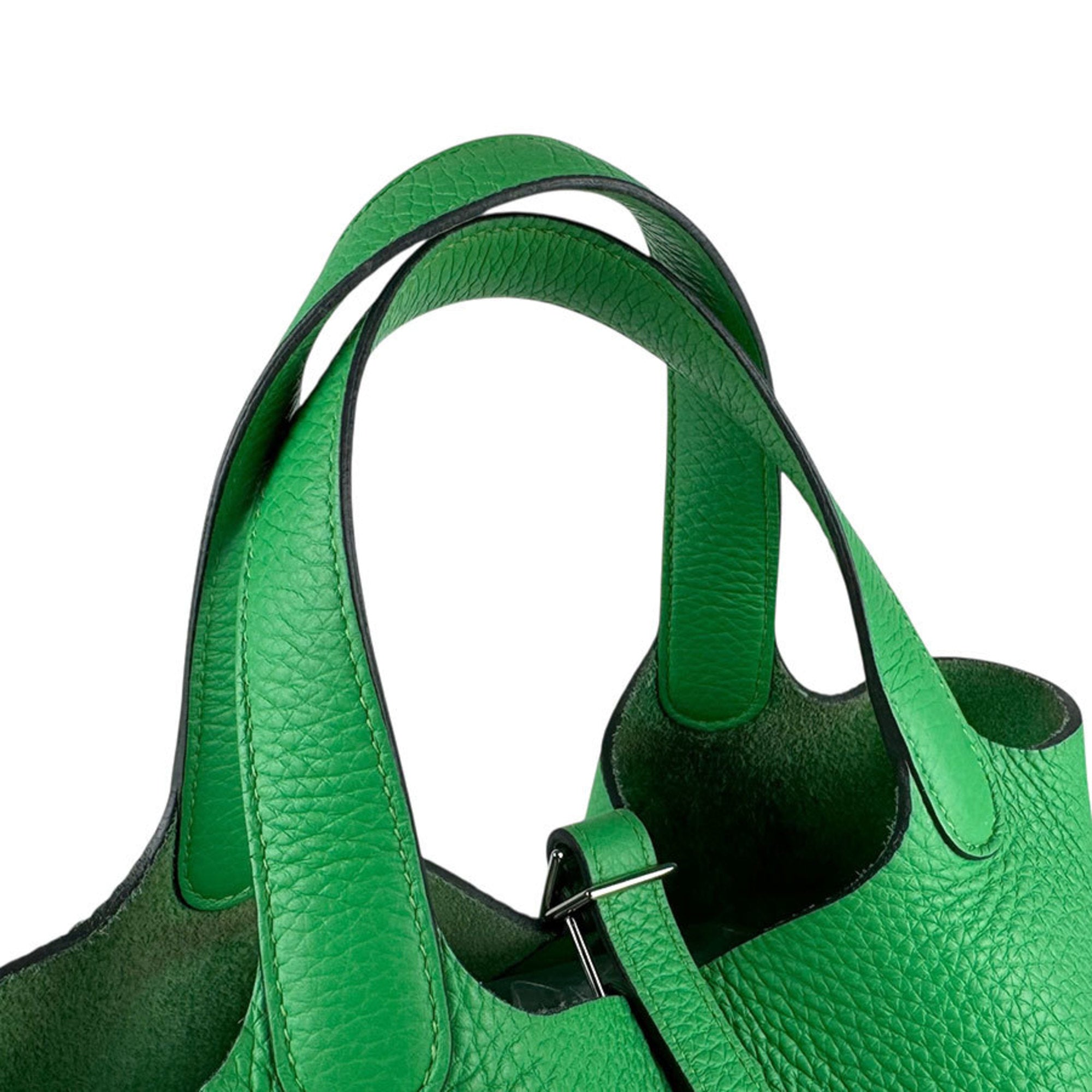 Hermes Taurillon Clemence Leather Handbag (Pre-Owned)