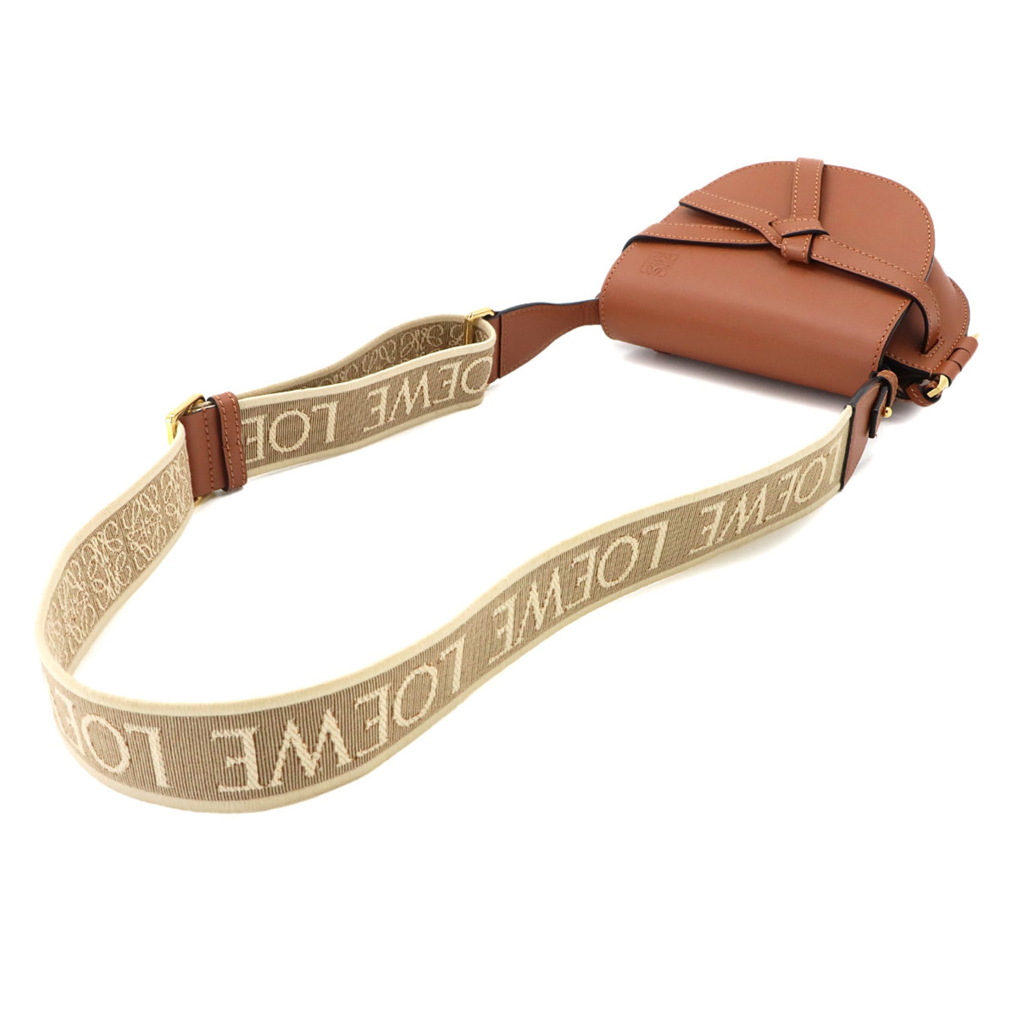Loewe Brown Leather Handbag Shoulder Bag (Pre-Owned)
