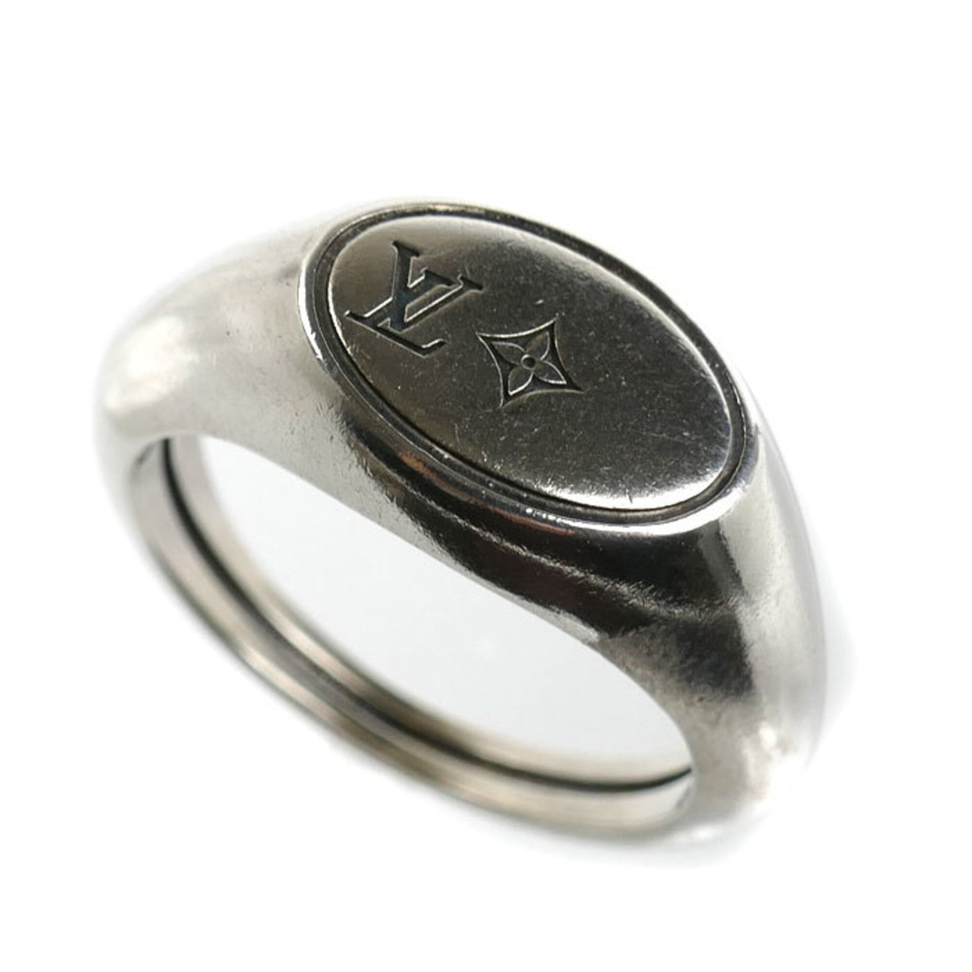 Louis Vuitton Silver 925 Band Ring (Pre-Owned)