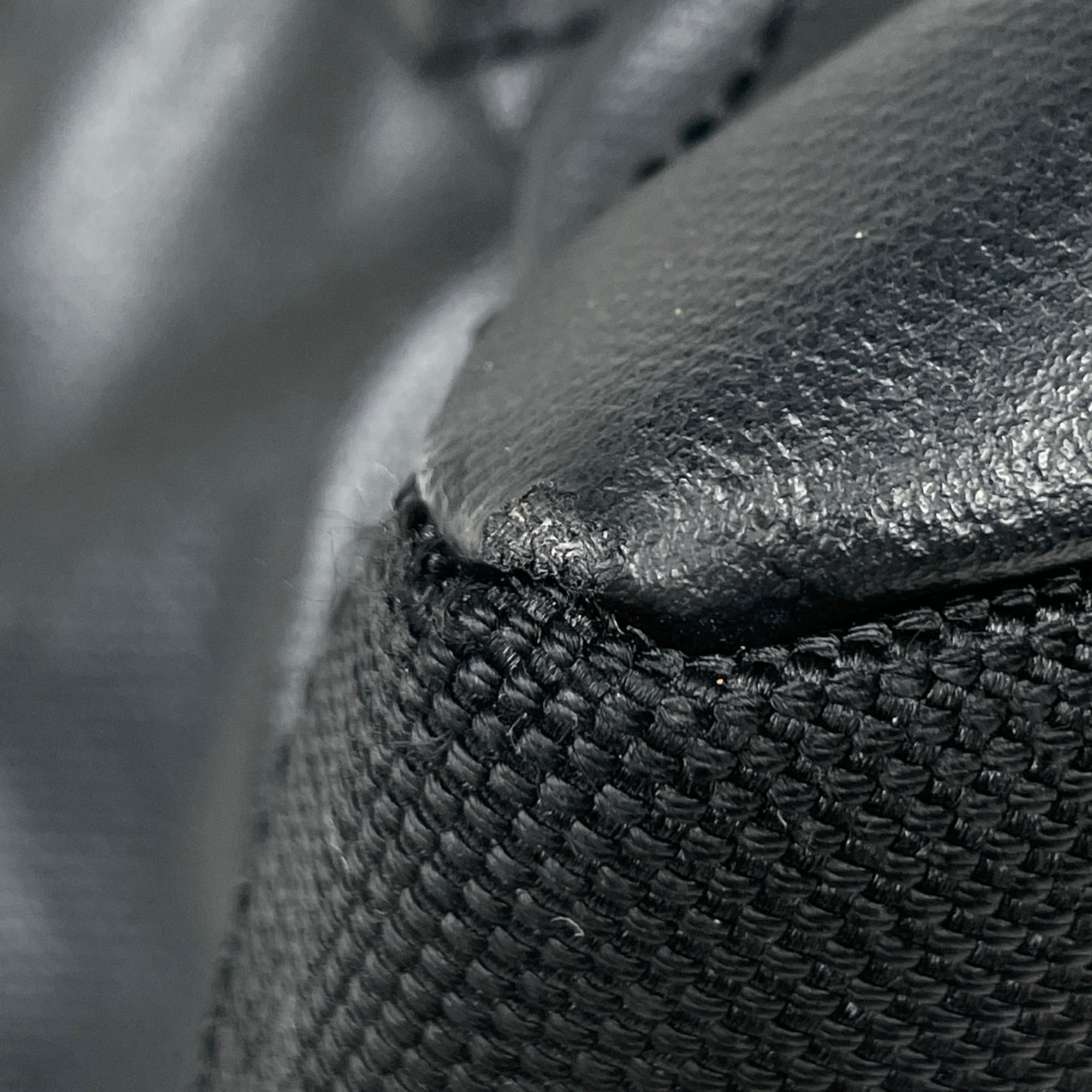Chanel Black Coated Canvas Leather Tote Bag (Pre-Owned)