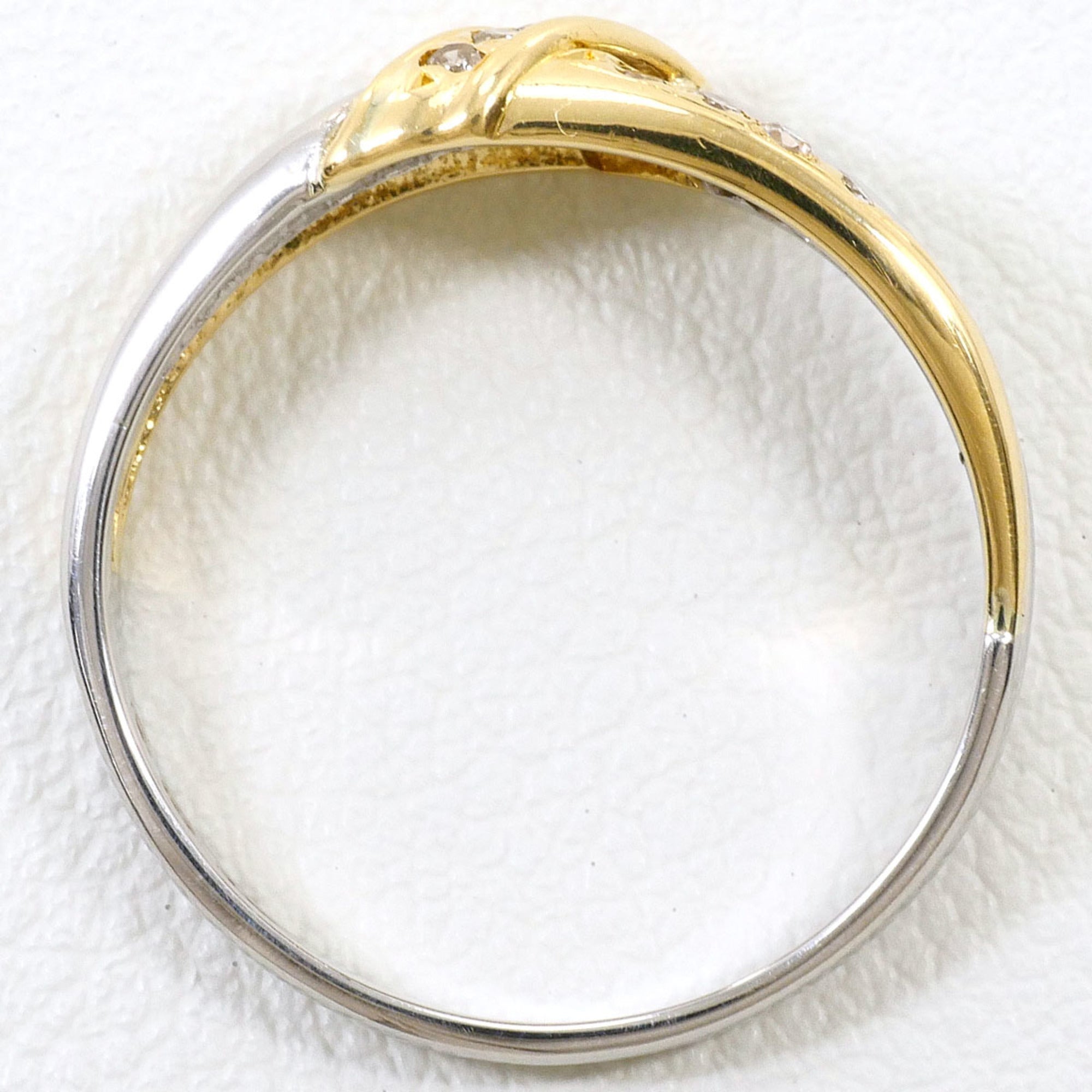 Unbranded Platinum Yellow Gold Yellow Gold (18K) Platinum 850 Band Ring (Pre-Owned)