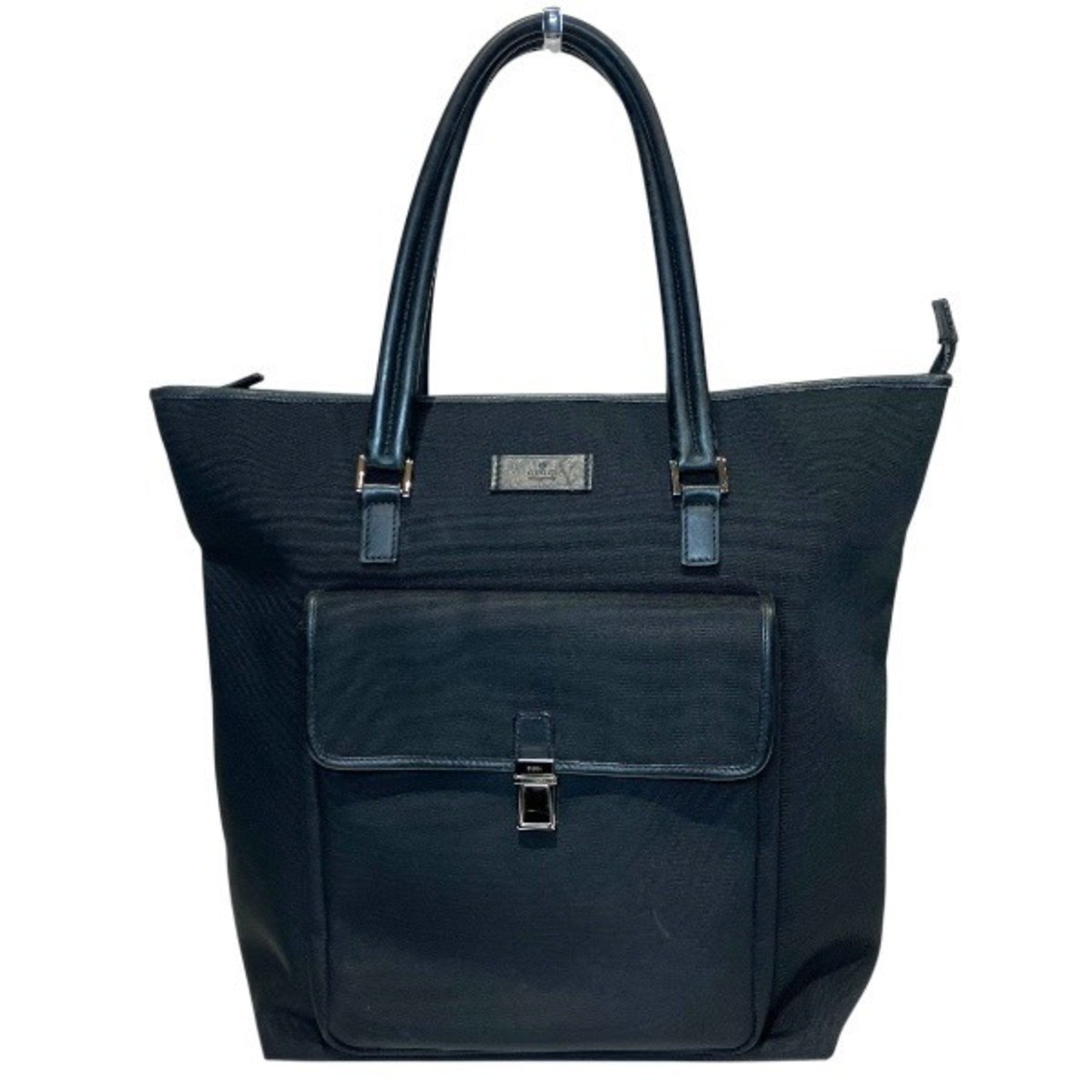 Gucci Black Gg Supreme Handbag Tote Bag (Pre-Owned)