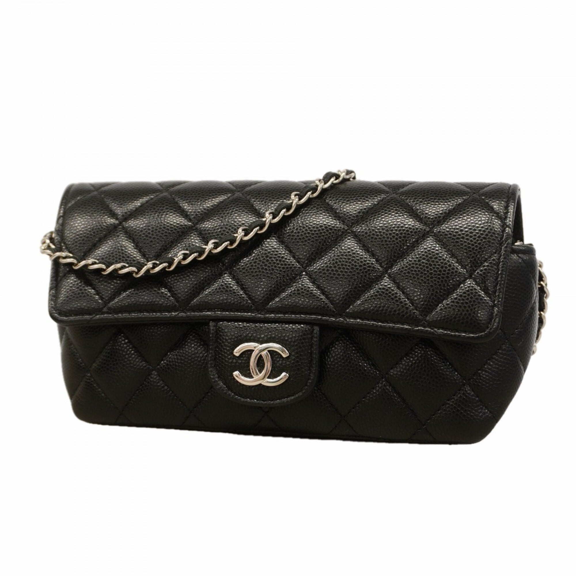 Chanel Black Grained Calfskin (Pre-Owned)
