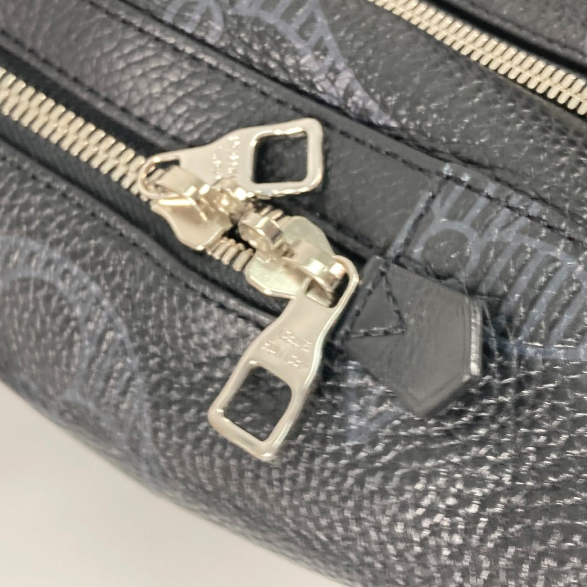 Louis Vuitton Black Leather Backpack (Pre-Owned)