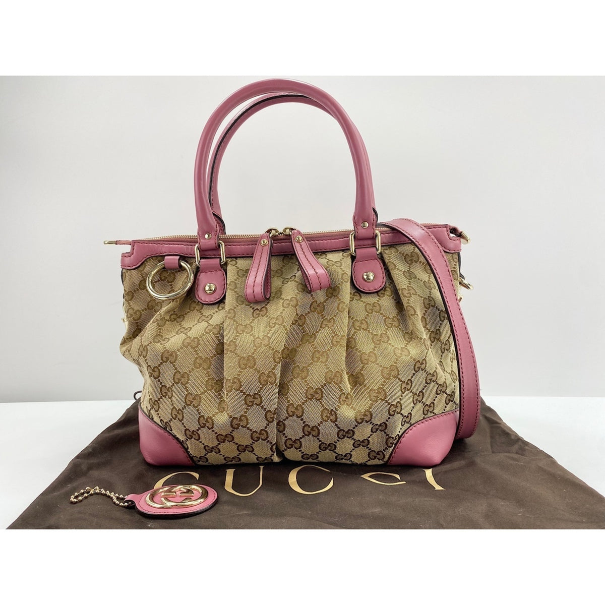 Gucci Sukey Pink Tote Bag (Pre-Owned)