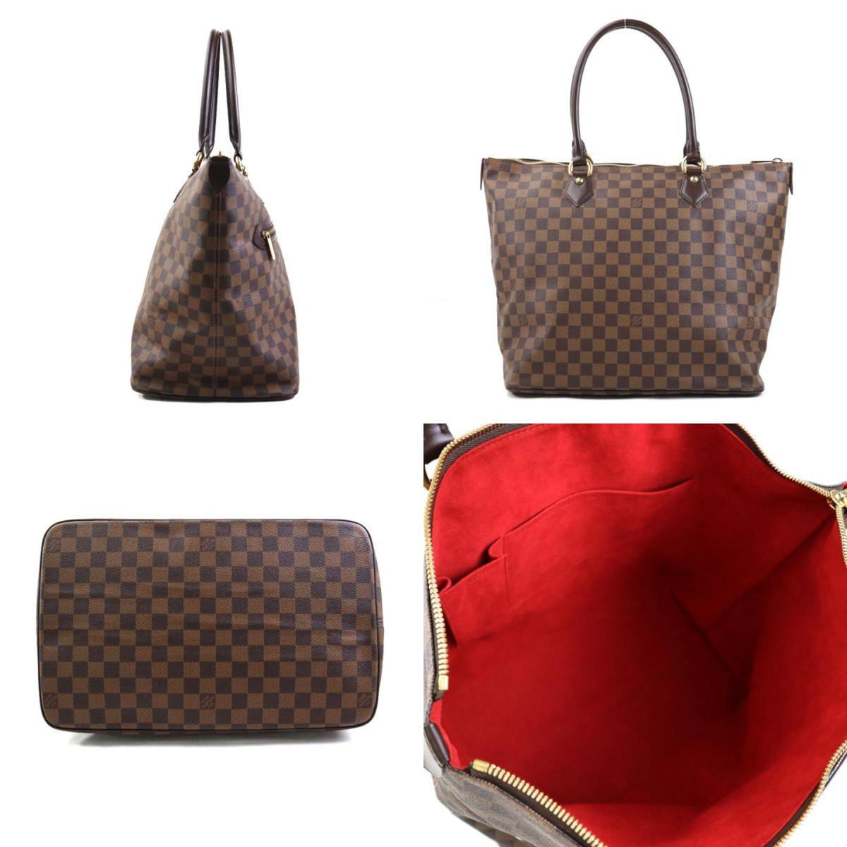 Louis Vuitton Damier Canvas Ebene Damier Canvas Shoulder Bag (Pre-Owned)