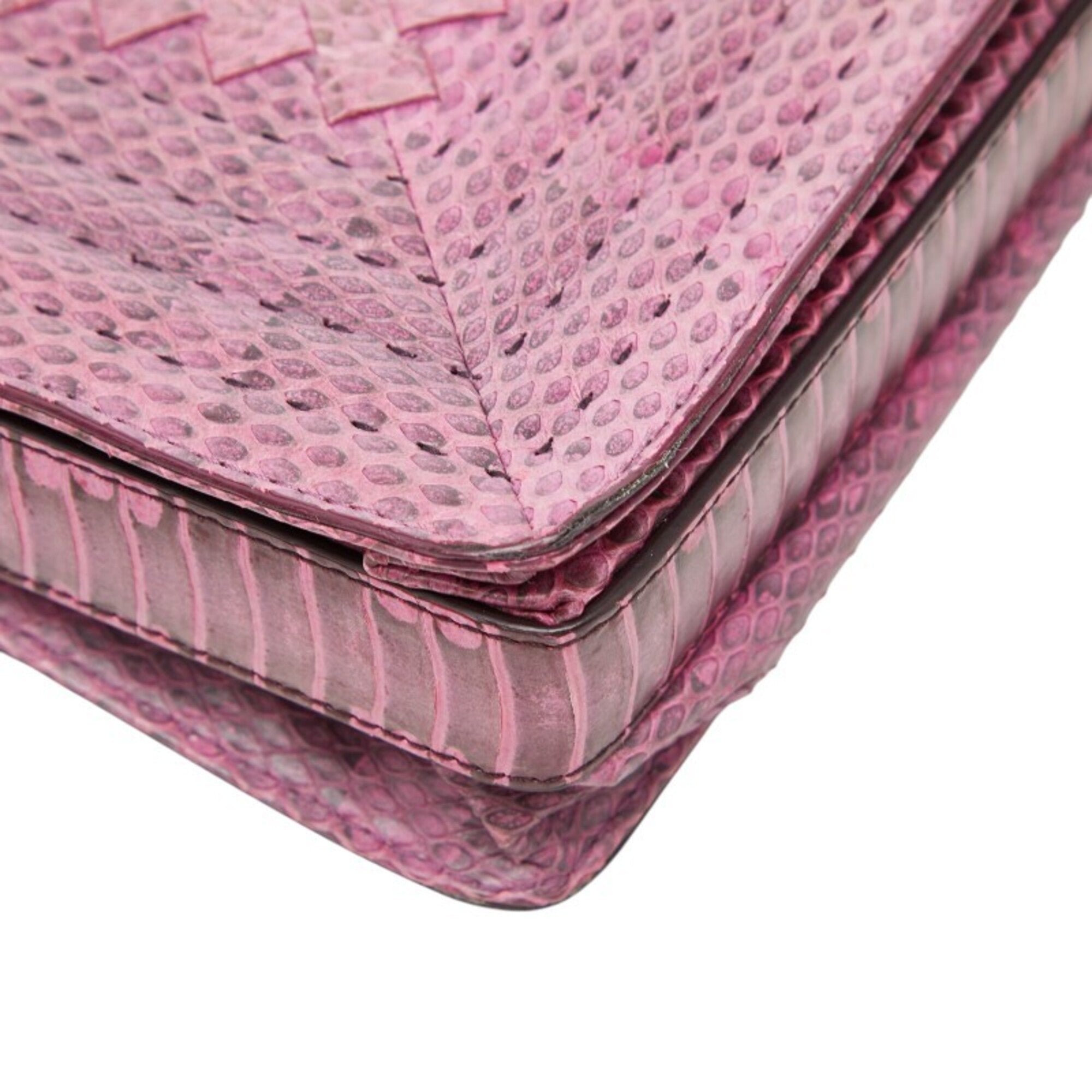 Bottega Veneta Pink Leather Shoulder Bag (Pre-Owned)