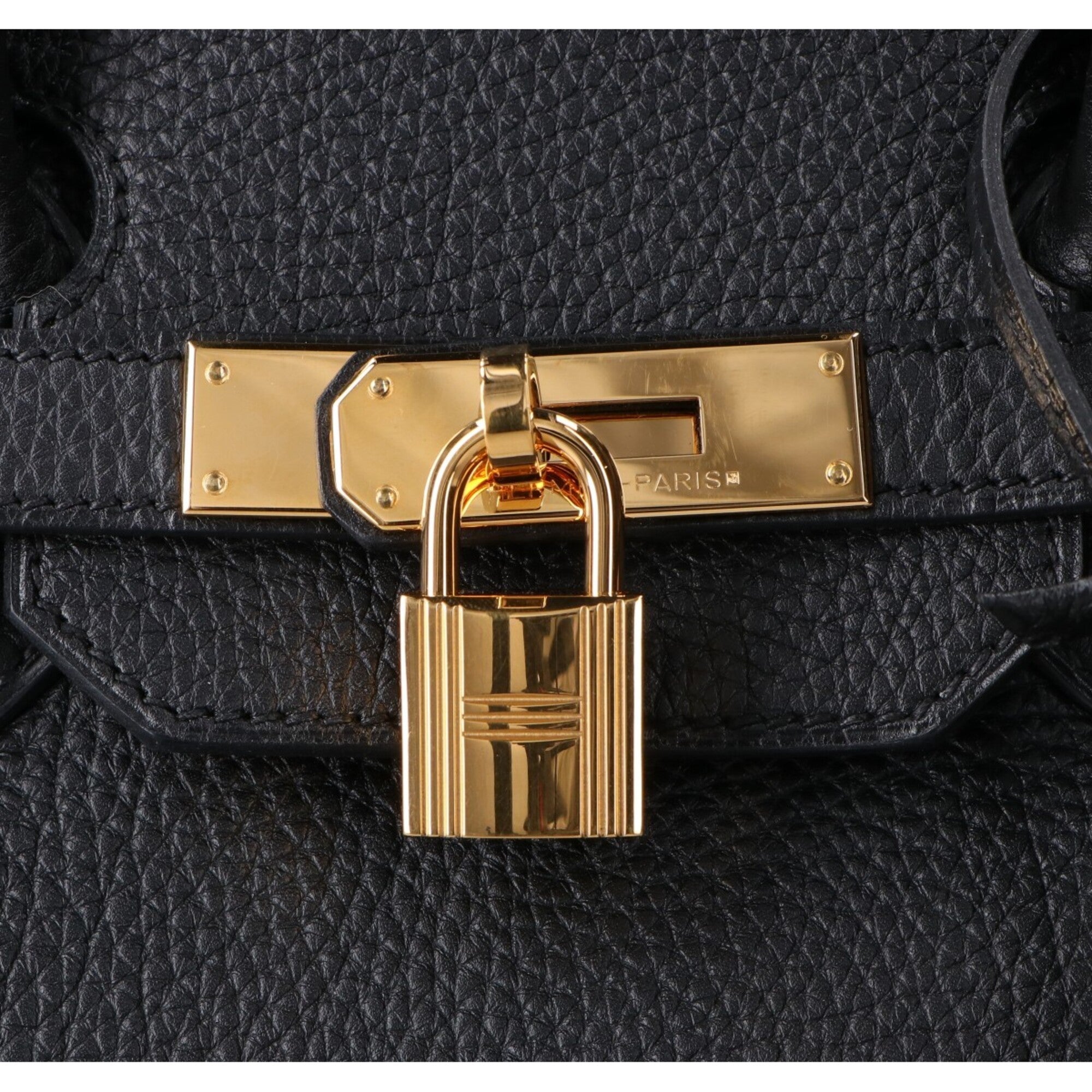 Hermes Noir Togo Leather Handbag (Pre-Owned)