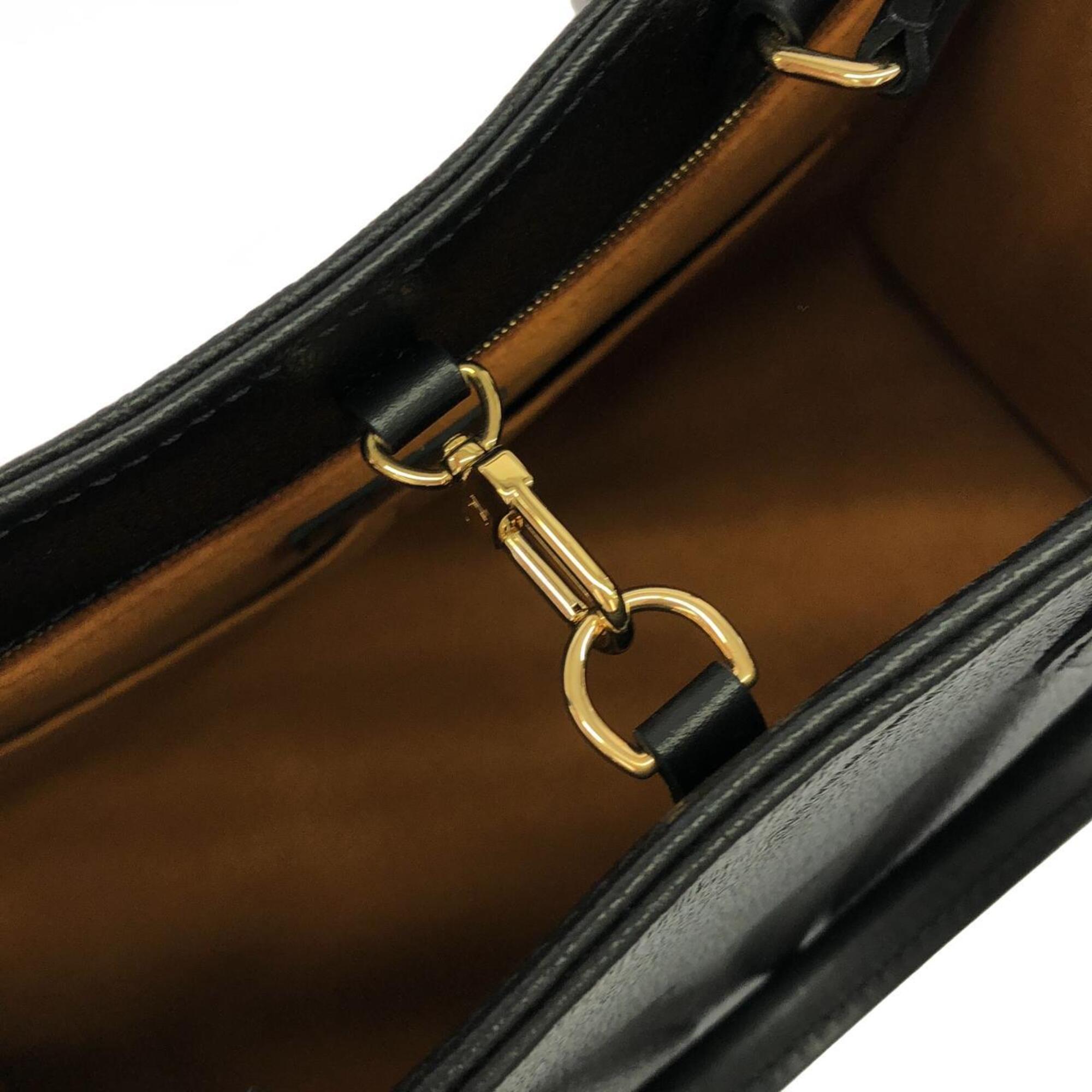 Louis Vuitton Black Leather Handbag (Pre-Owned)