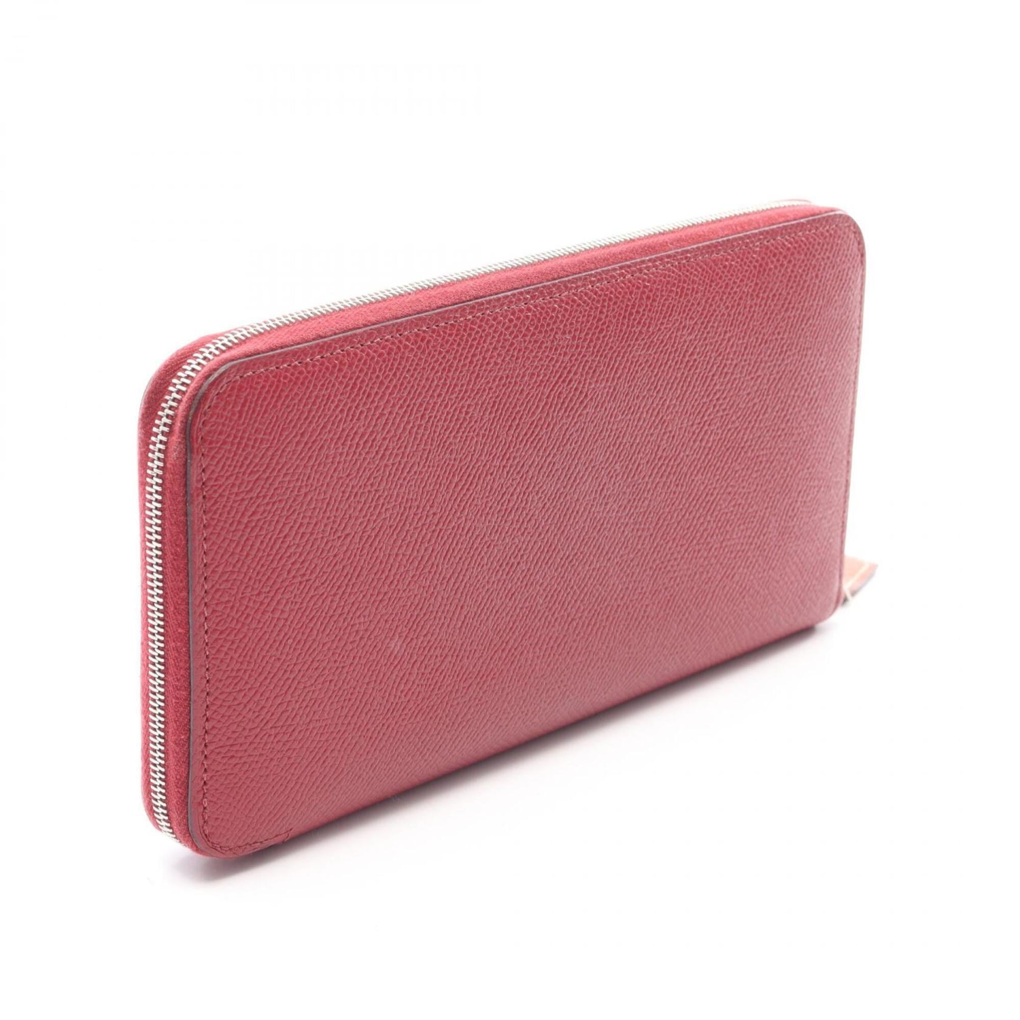 Hermes Bordeaux Epsom Leather Long Wallet (Bi-Fold) (Pre-Owned)