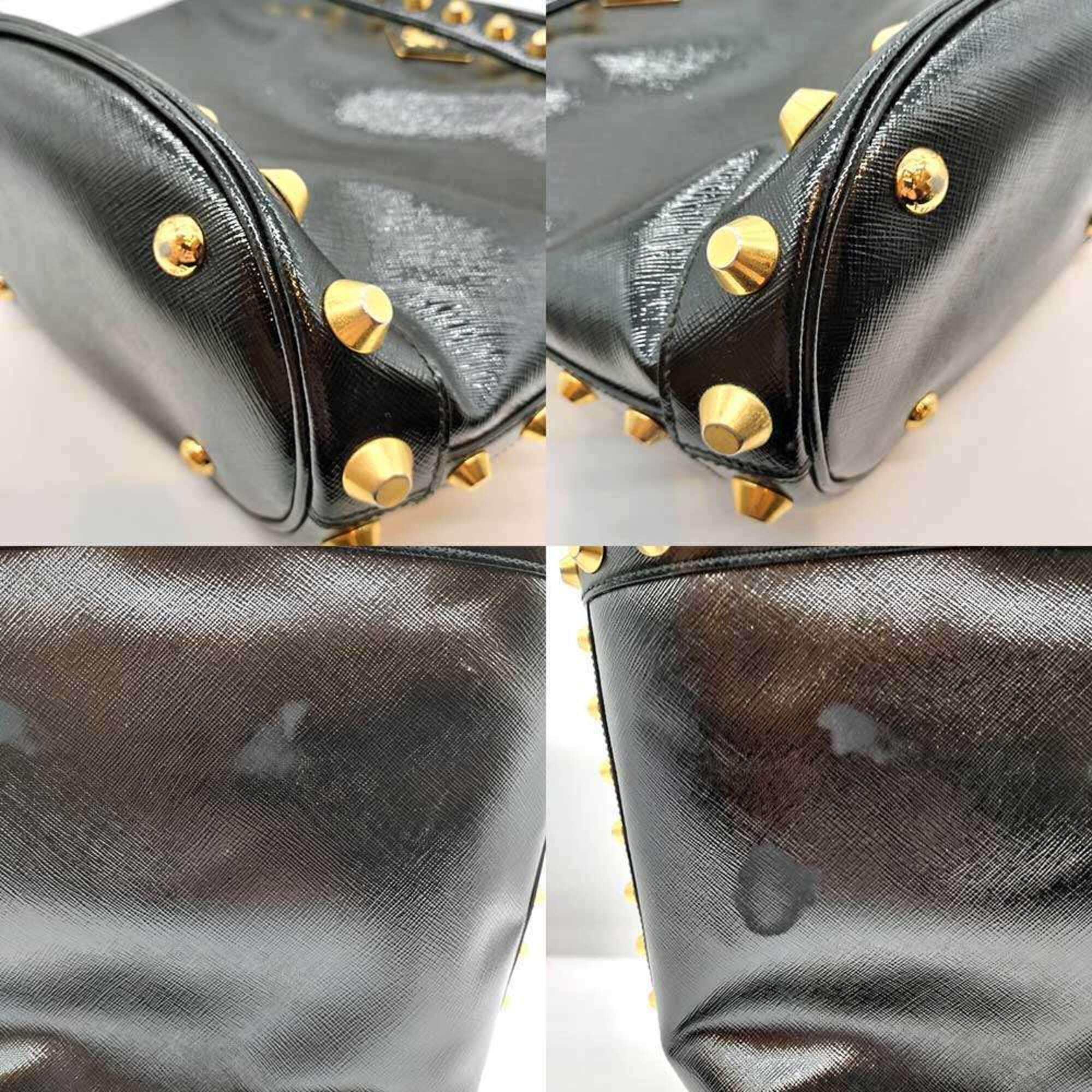 Prada Black Saffiano Handbag Tote Bag (Pre-Owned)